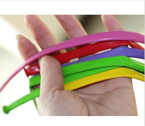 Miniatura 2 de 260q - Globos mágicos largos de látex grueso para modelar modelos de animales, bodas, cumpleaños, decoraciones de fiesta (negro)