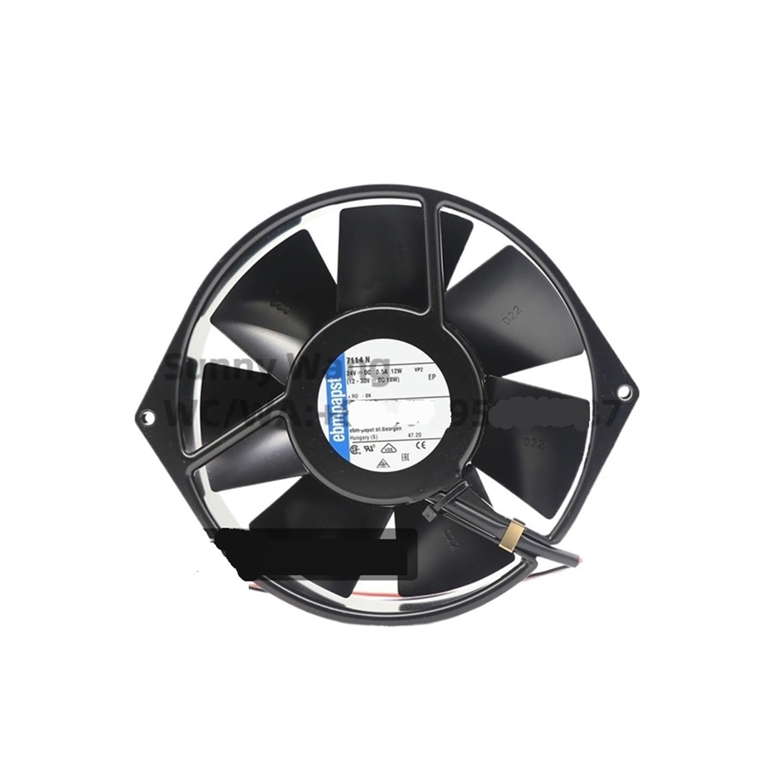 YACODLUL 7114N 7114NU 7114NH 150x38mm 24V DC 12W 308m3/h 2850rpm Cooling Fan