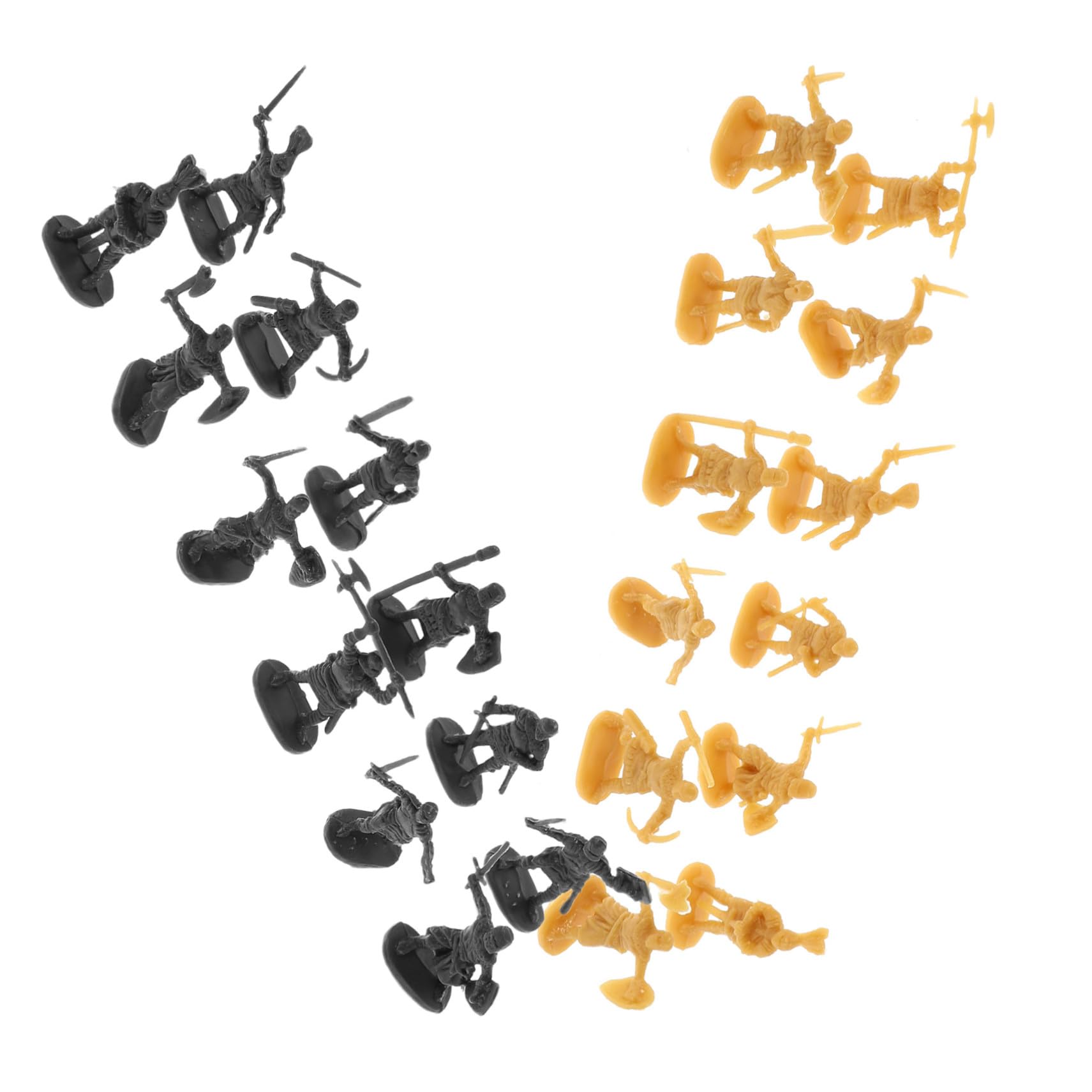 SUPVOX 400pcs Medieval Cavalry Model Toy Knights Figures Plastic Warriors for Army Soldier Toys Medieval Party Favors