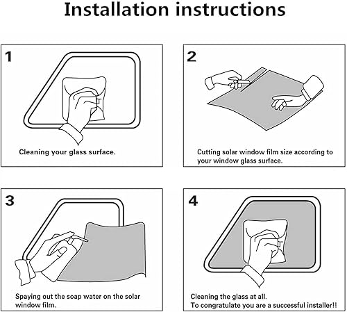 Miniatura 8 de Película tintada para ventana de automóvil, rollo de 15% VLT negro, ajuste universal, ancho de 30 pulgadas x largo 20 pies, rollo de protección