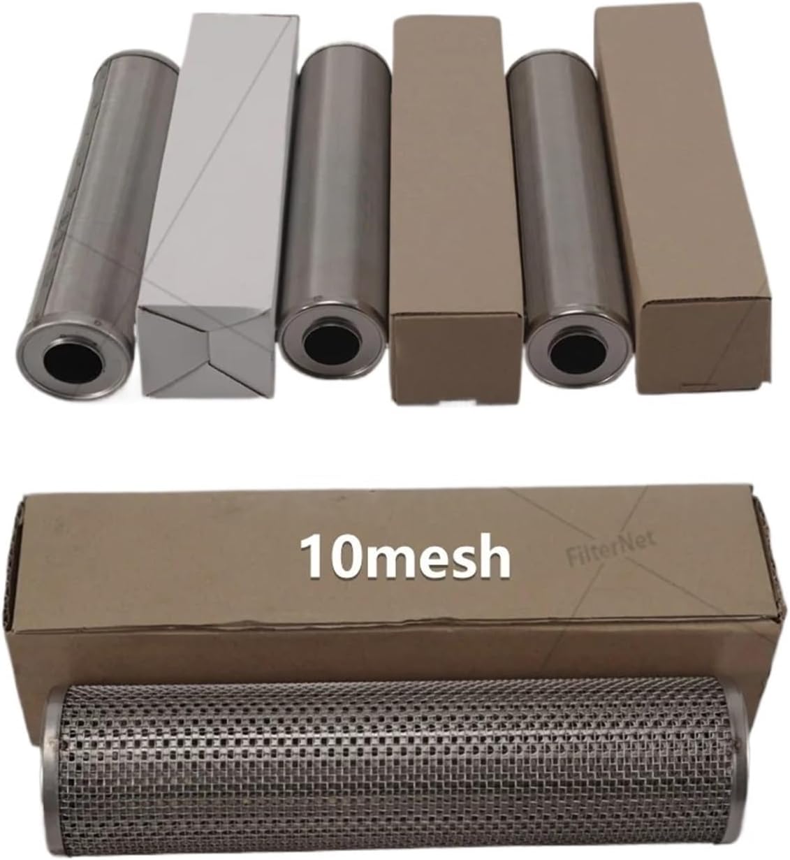 5 * 2.5 Inch Stainless Steel Water Filter Can Be Cleaned And Reused Corrosion High Temperature 5 Microns 1UM(5inch-75micron)