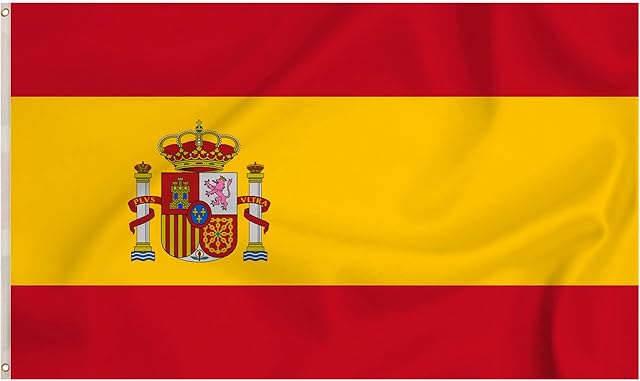 Storm&Lighthouse Spanish Flag European Flags Spain 5ft x 3ft with Eyelets