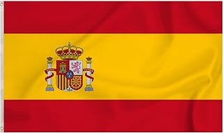 Storm&Lighthouse Spain Flag Spanish Flag European Flags 5ft x 3ft with Eyelets