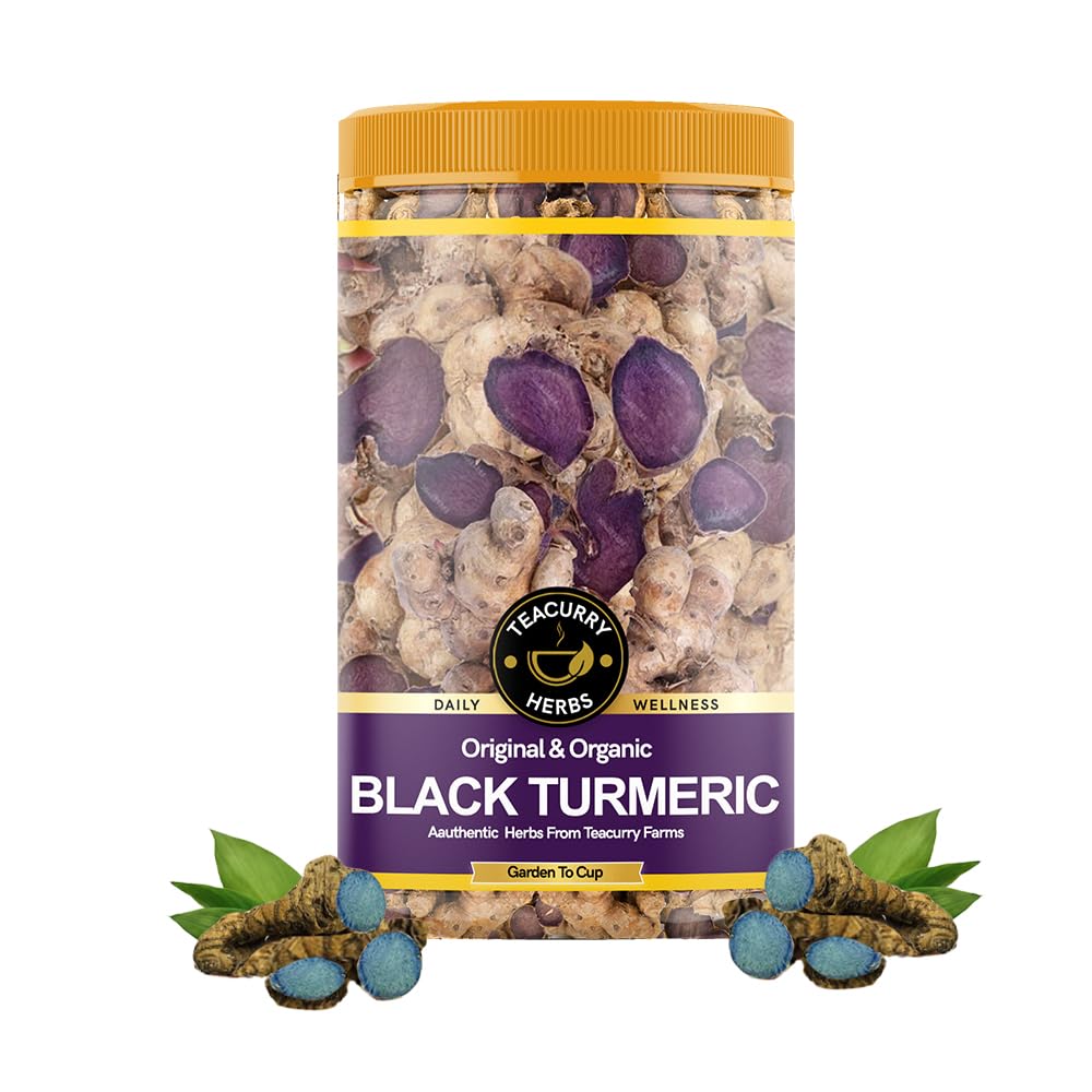 Teacurry Organic Black Turmeric (150 Gram) - Helps to improve brain function, Joint Health, Cold - Kali Haldi (B0CQCB6RQN) Amazon Price History, Amazon Price Tracker