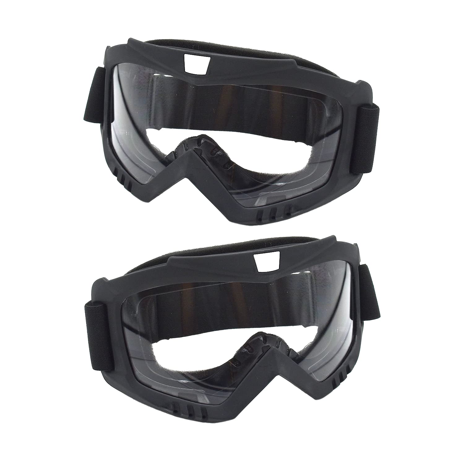 LJDJ Dirt Bike Goggles With UV Protection & Attached Balaclava - Motocross, ATV, Off-Road Riding Glasses - View #3