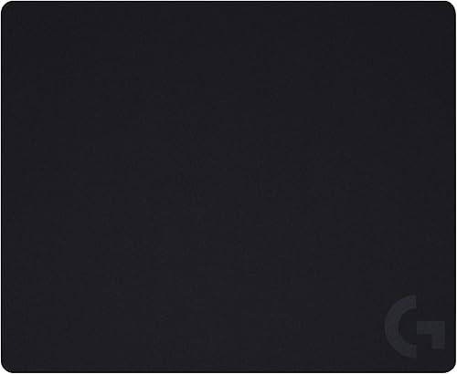 Logitech G Alfombrilla de mouse para juegos 440 optimizada para sensores de juegos baja fricción de superficie alfombrilla de mouse antideslizante