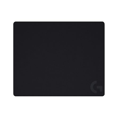 Logitech G440 Alfombrilla de ratón de juego dura, optimizada para sensores de juego, superficie de fricción moderada, alfombrilla de ratón antideslizante - Negra