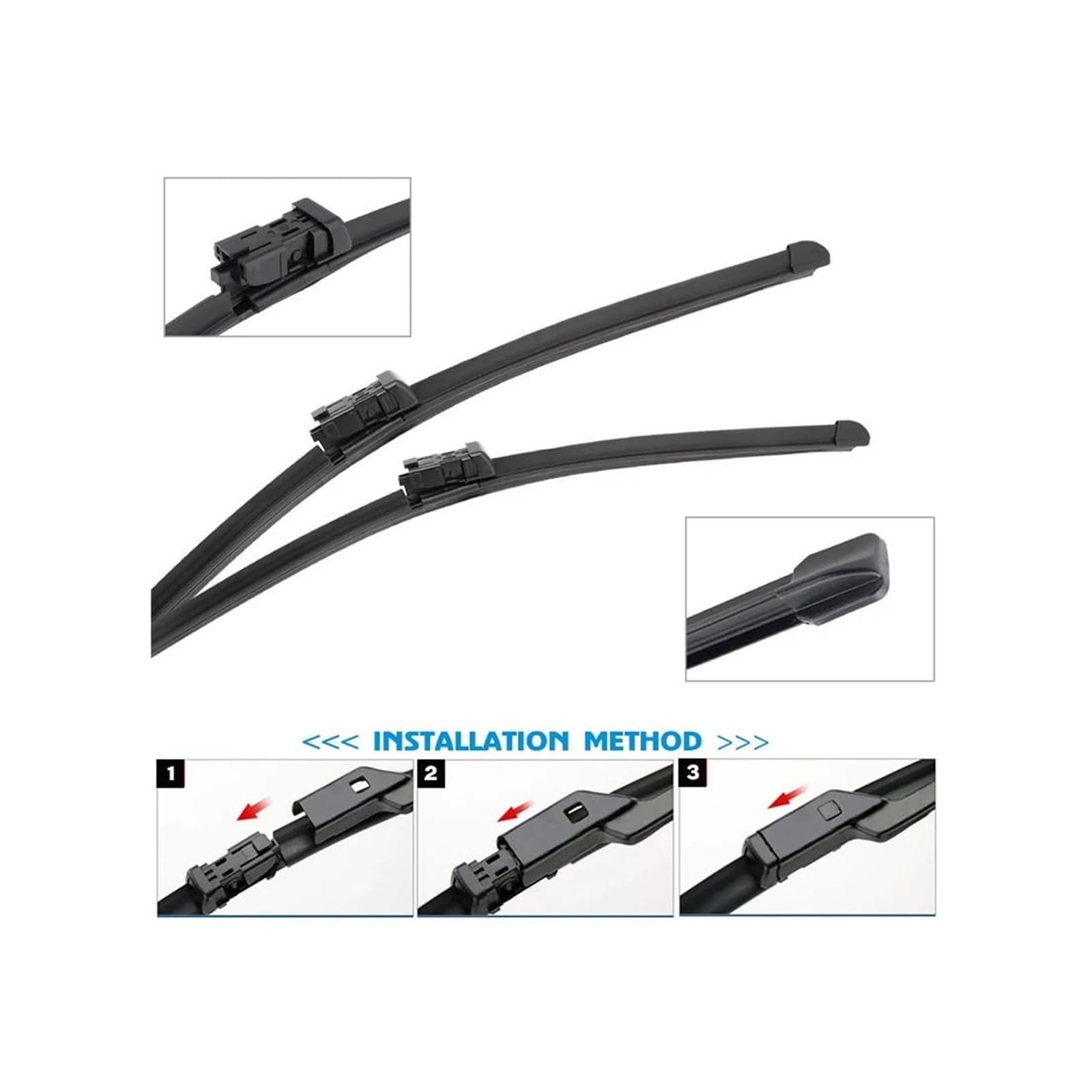 Escobillas Limpiaparabrisa Para Fiat 500C 2009-2016 Limpiaparabrisas Delantero Botón Pulsador Accesorios Para Escobillas Limpiaparabrisas