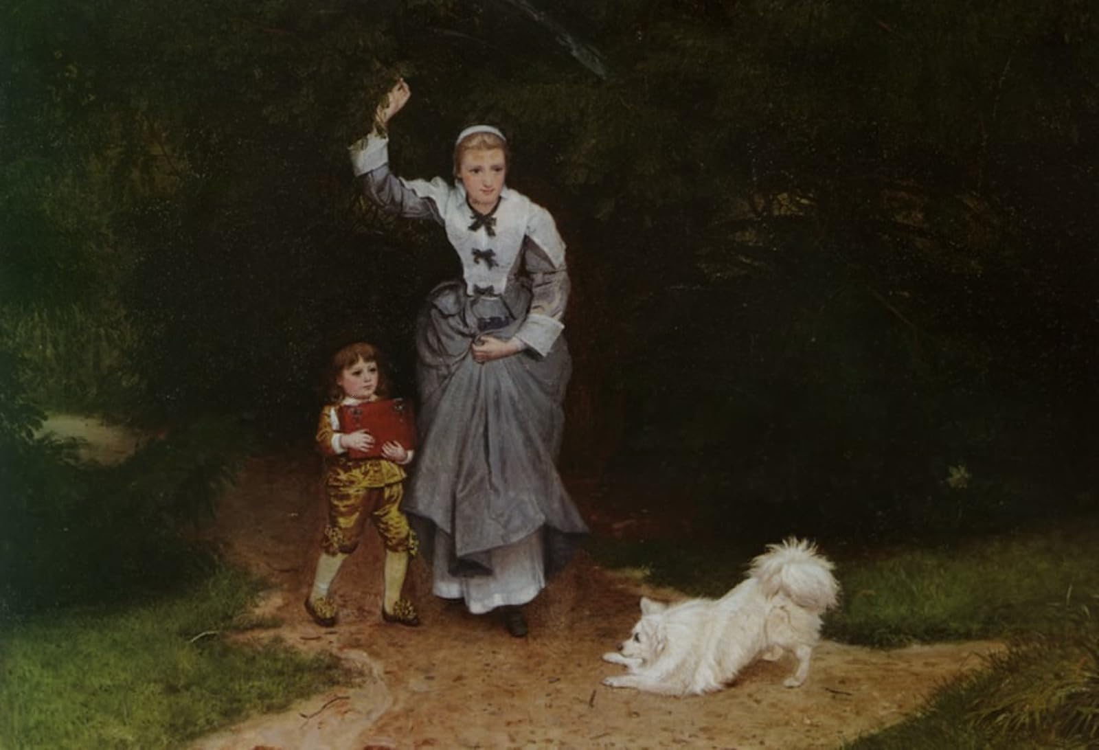 ARTXLXXBN Famous Painting Art Wall Decor Abstract Art Picture the Playful Pet by Edward Killingworth Johnson Animal Pictures for Home Decor 60x90cm