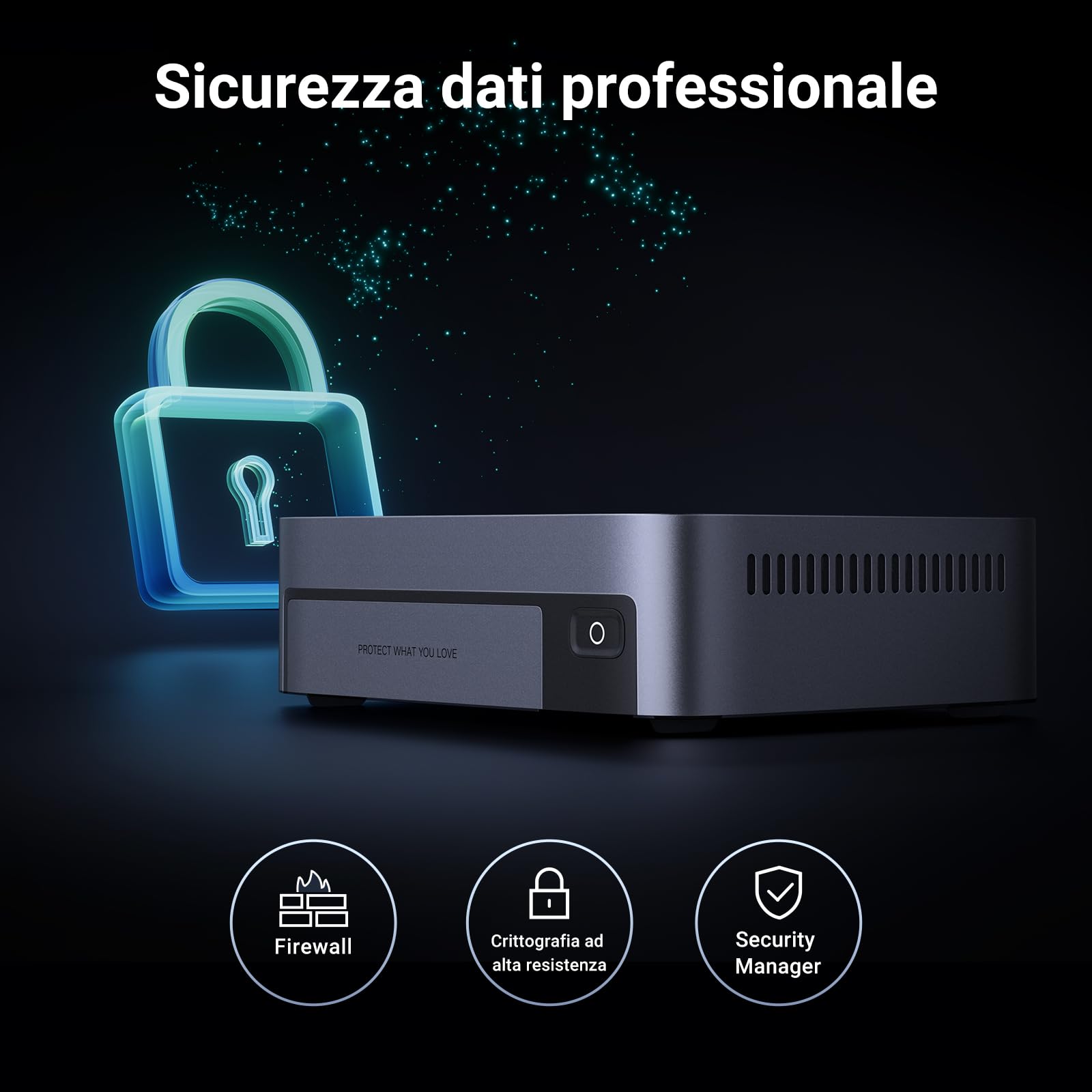 UGREEN NASync DXP480T Plus 4 Bay All-Flash SSD NAS, CPU Intel i5 1235u 10-Core, 8 GB di RAM DDR5, 128 GB di SSD, porta 10 GbE, Wi-Fi 6, 4 slot M.2 NVMe, HDMI 8K, 2 x TBT4 (senza disco)