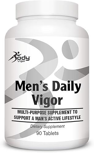 Body Vigor Daily Vigor suplemento multivitamínico y mineral para hombre con sierra palmetto maca y ginseng 90 tabletas