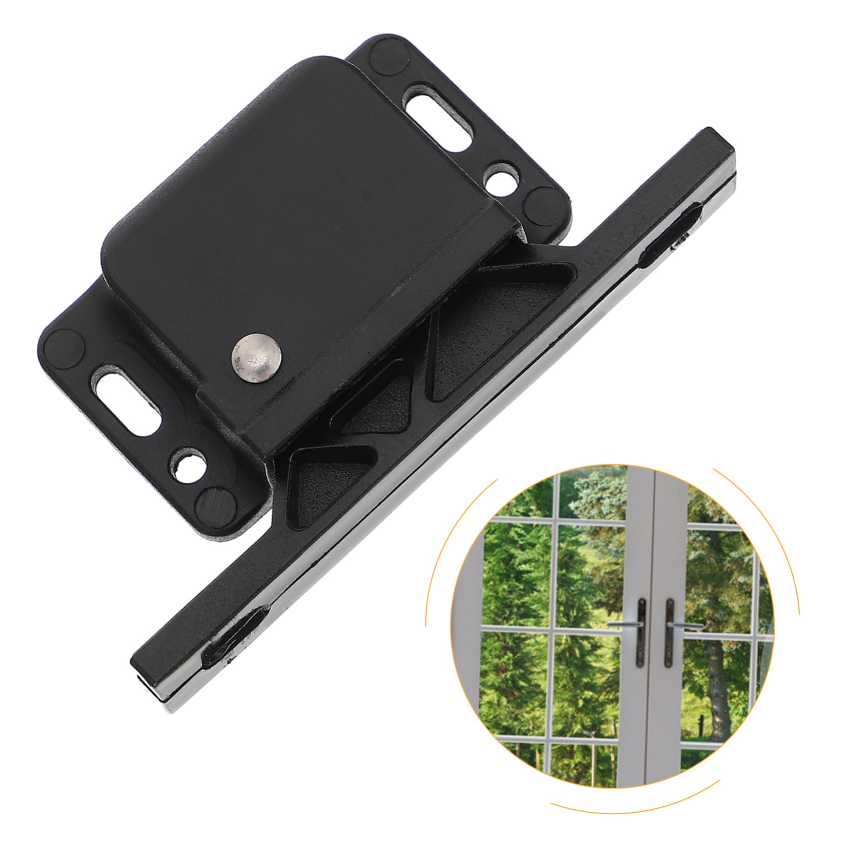 Mikikit 4stücke Cabinet Sliding Door Latch Lock Druckknopf Türverriegelung Für Schranktüren Installieren Langlebig Und Sicher Geeignet Für Schiebetüren Und Möbel