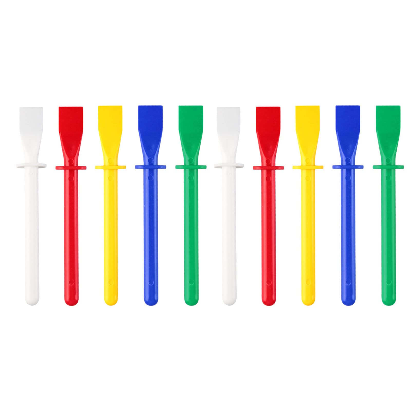 Tsophreniq 10pcs Leather Spreader Paint Tool Stick Smear Applicator Supplies for Beginner Starter Handicraft Make Leatherworking Supplies Stick