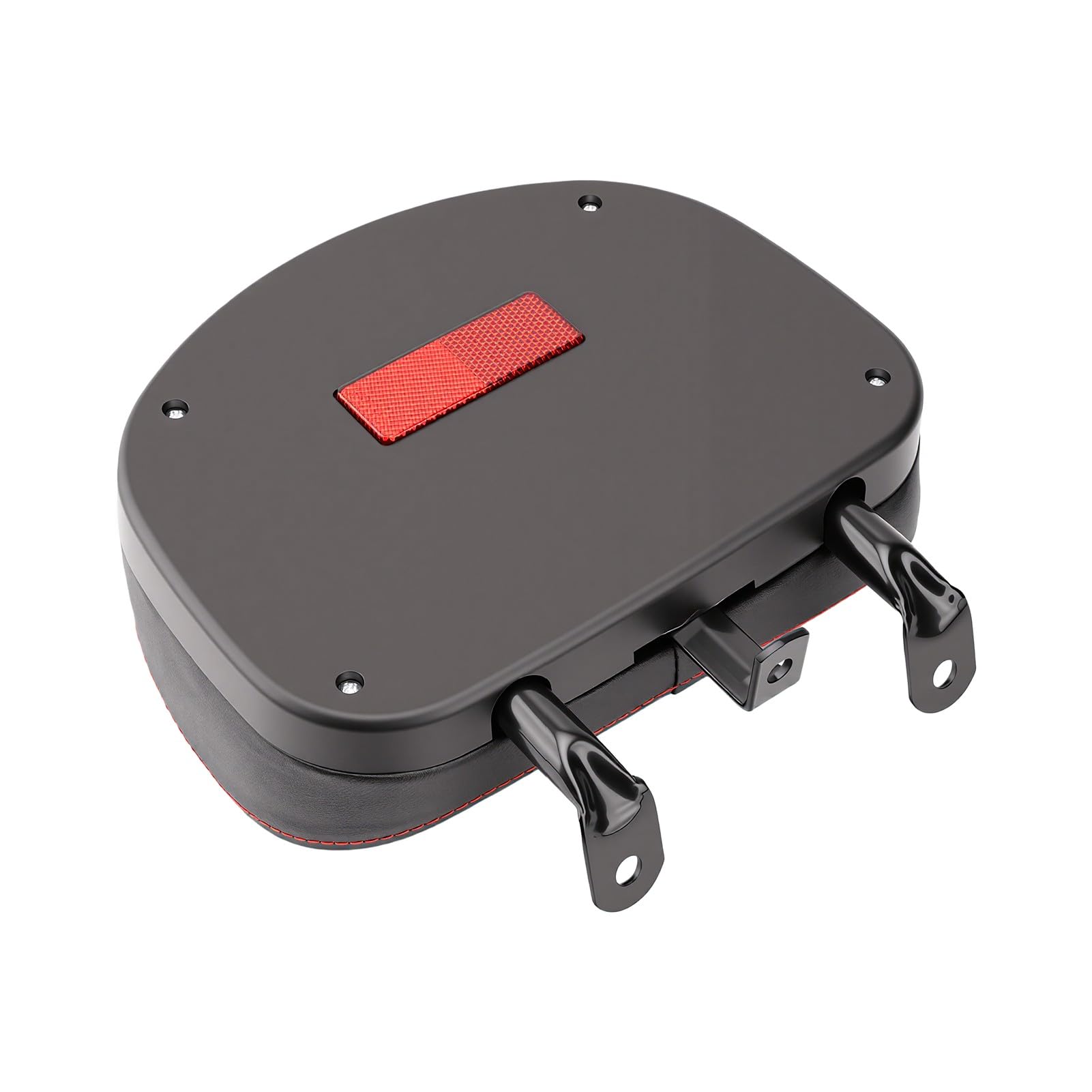 Akozon Supporto di Sicurezza per Schienale Passeggero ATV, Cuscino Morbido in Schiuma PU Ad Alta Resilienza e Staffa in Lega di Acciaio da 3 Mm Adatta per Scooter Cruiser Ciclomotore