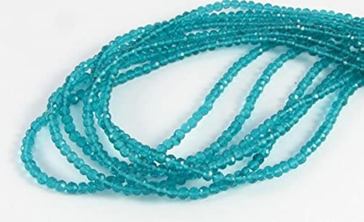Quartz paon rondelle facetté LKBEADS 4mm, fil perle pierre naturelle