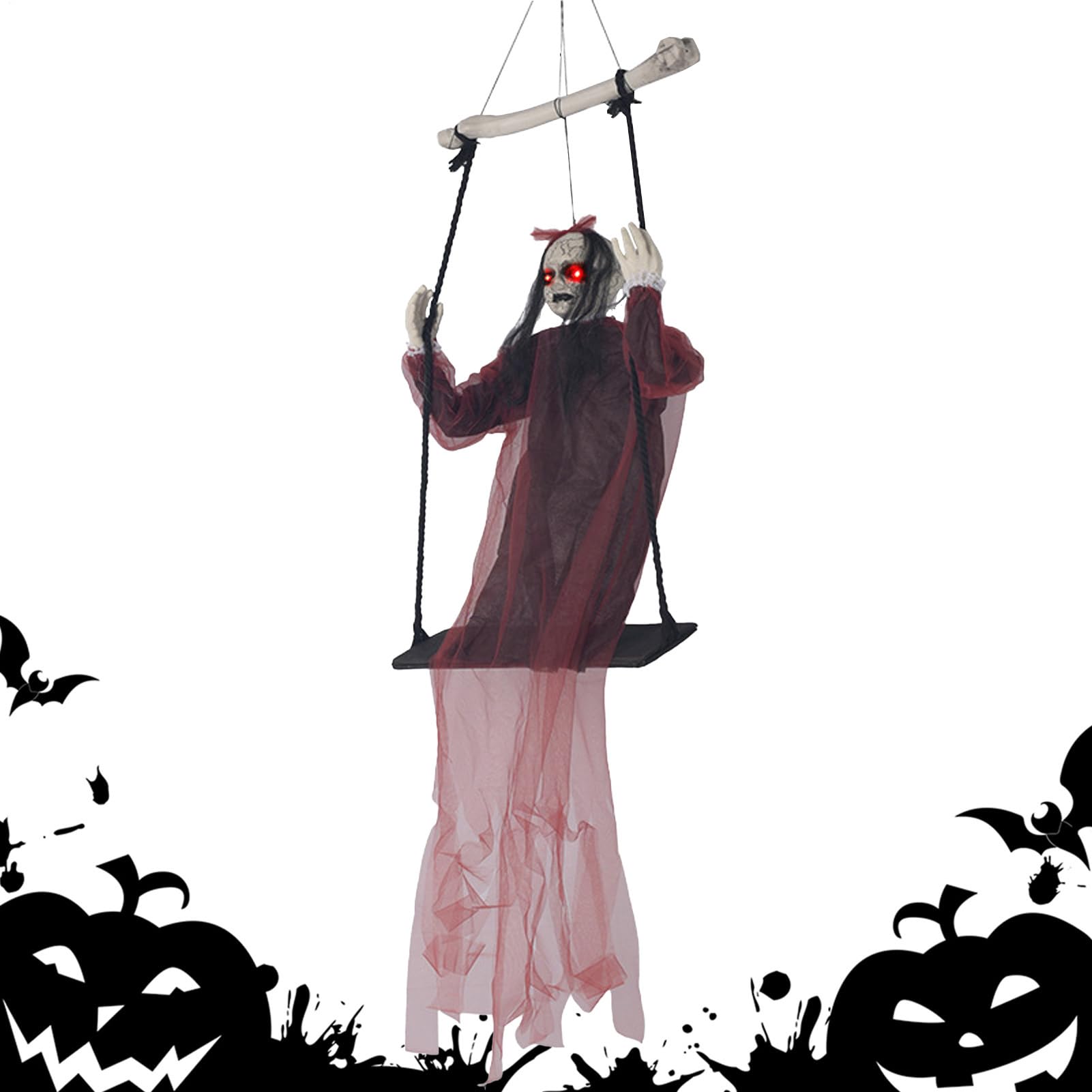 Dekoracje Halloween Rekwizyty Duchów z Przerażającymi Wyrazami Twarzy
