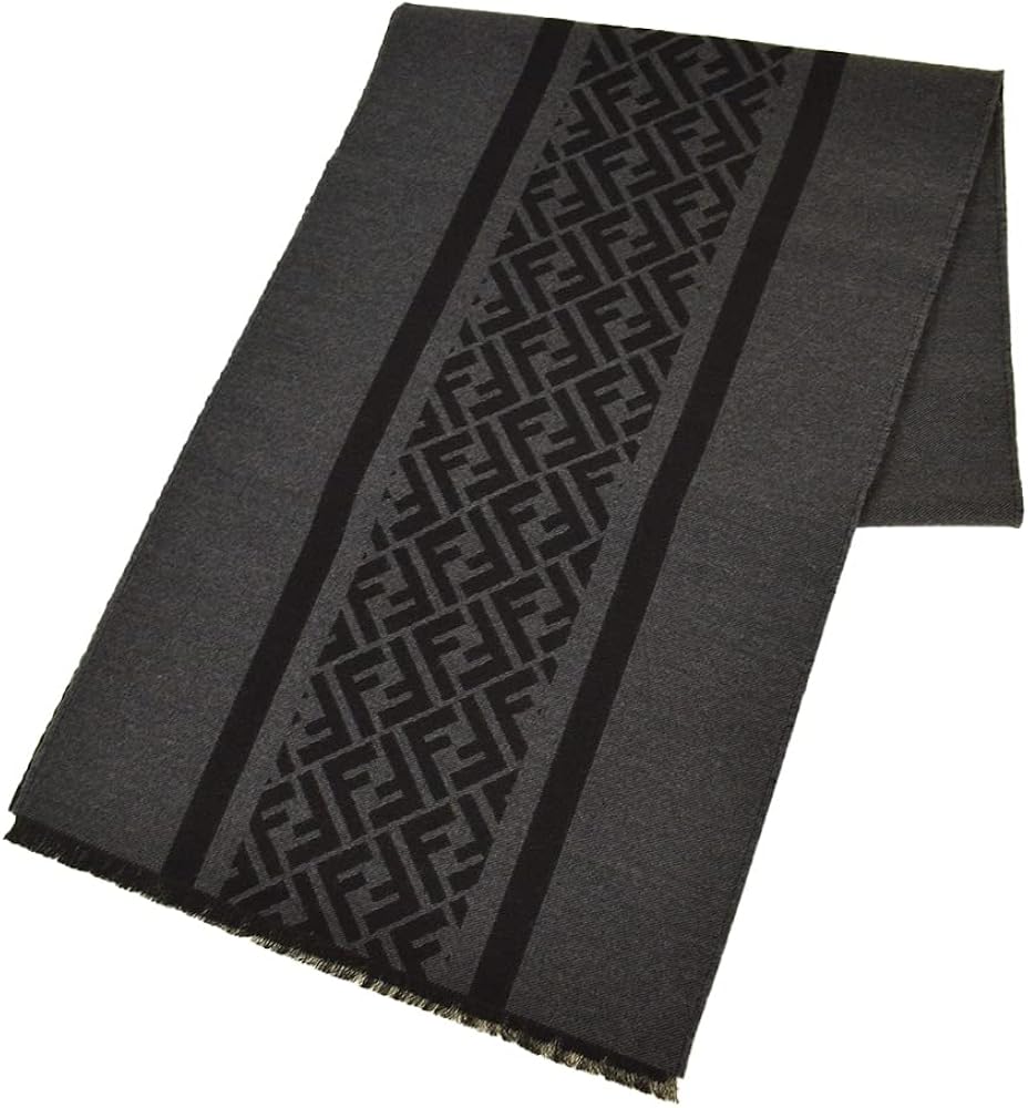 Amazon | [フェンディ] マフラー ズッカ柄 ロゴ iefd21w304 FXS124