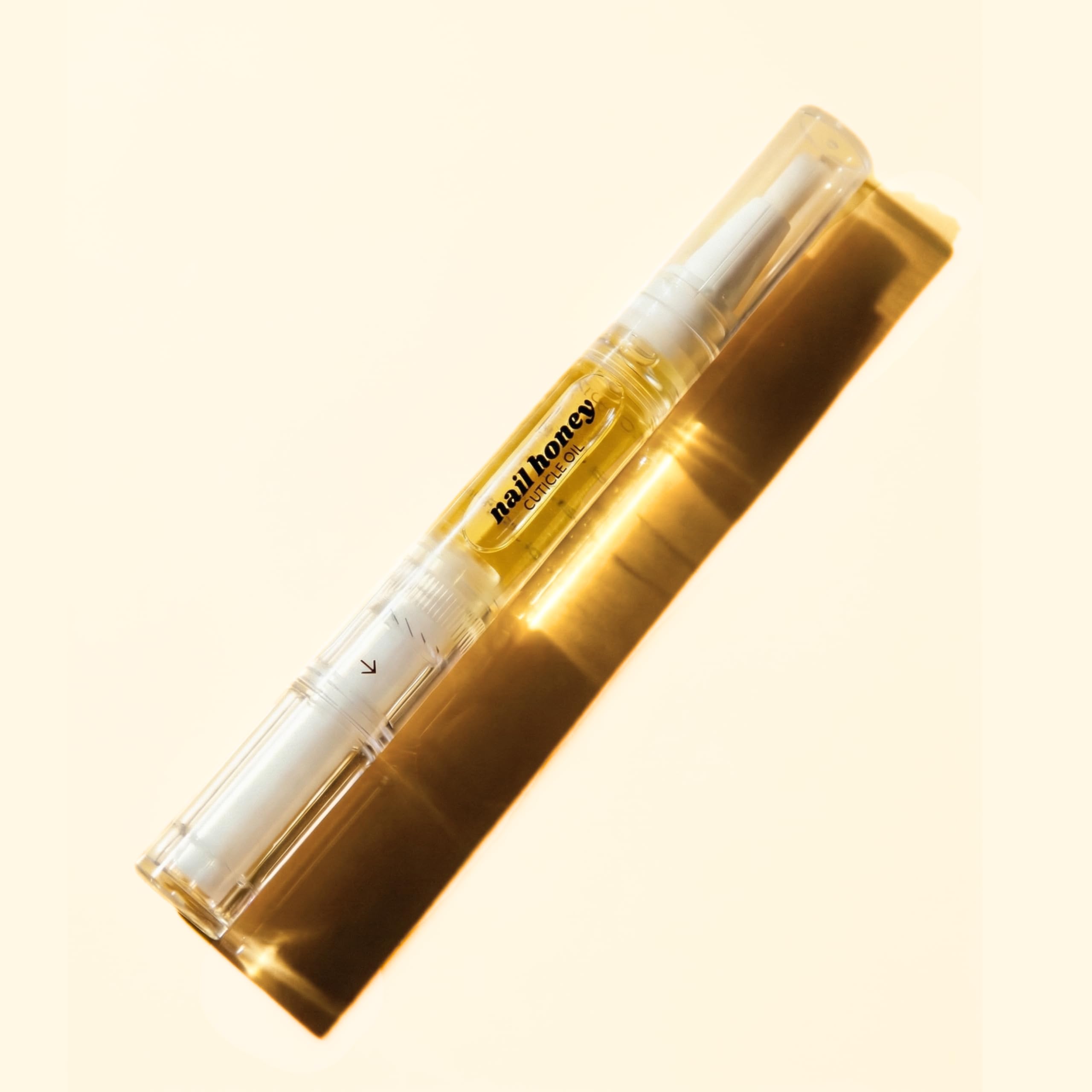 Twinkled T Nail Honey Cuticle Oil Pen – Organic Nail Growth Oil for Dry Cuticles, Brittle Nails & Hangnails – Strengthening Nail Treatment with Jojoba, Almond & Argan Oil (2ml Pen)