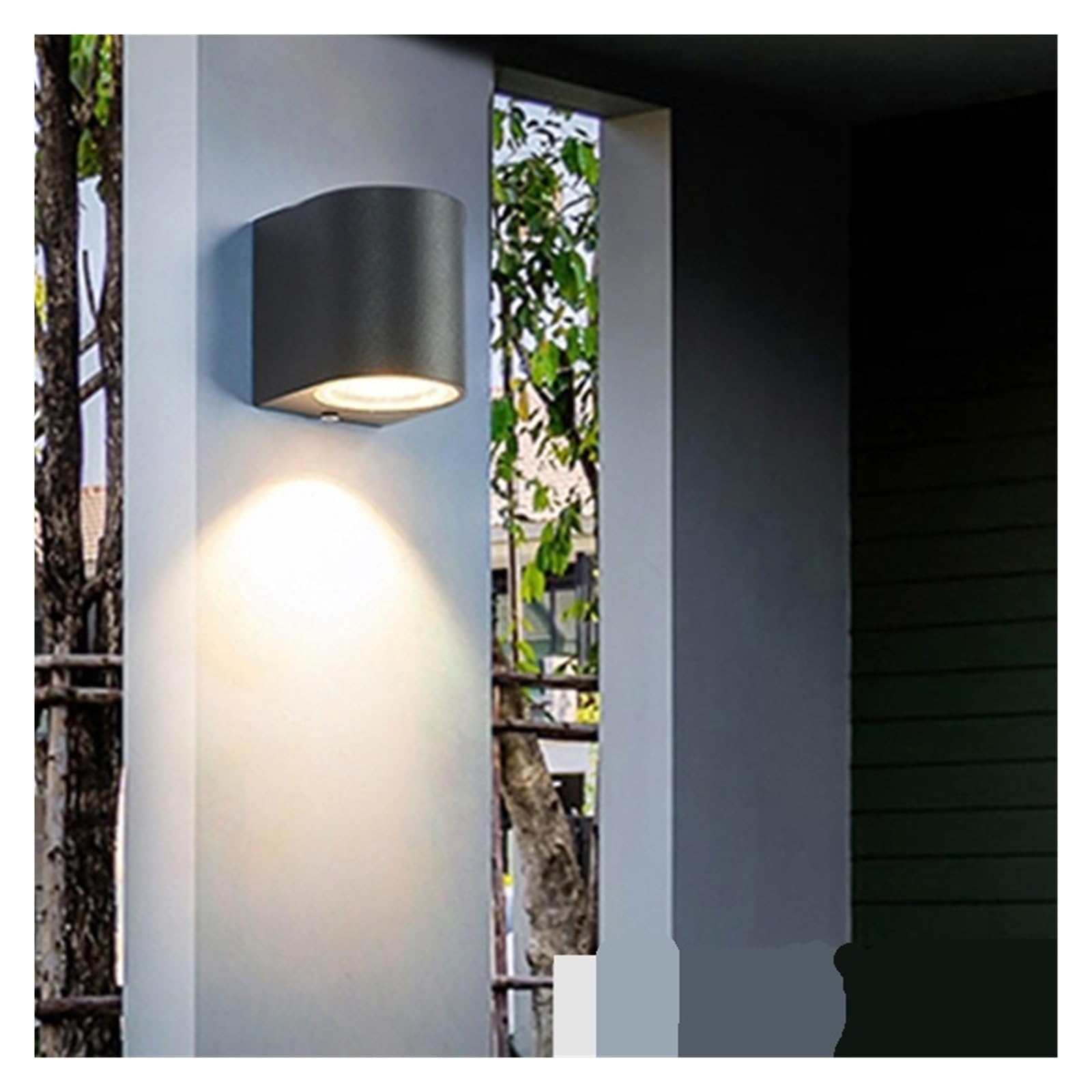 Applique extérieure étanche double tête avec éclairage LED blanc chaud