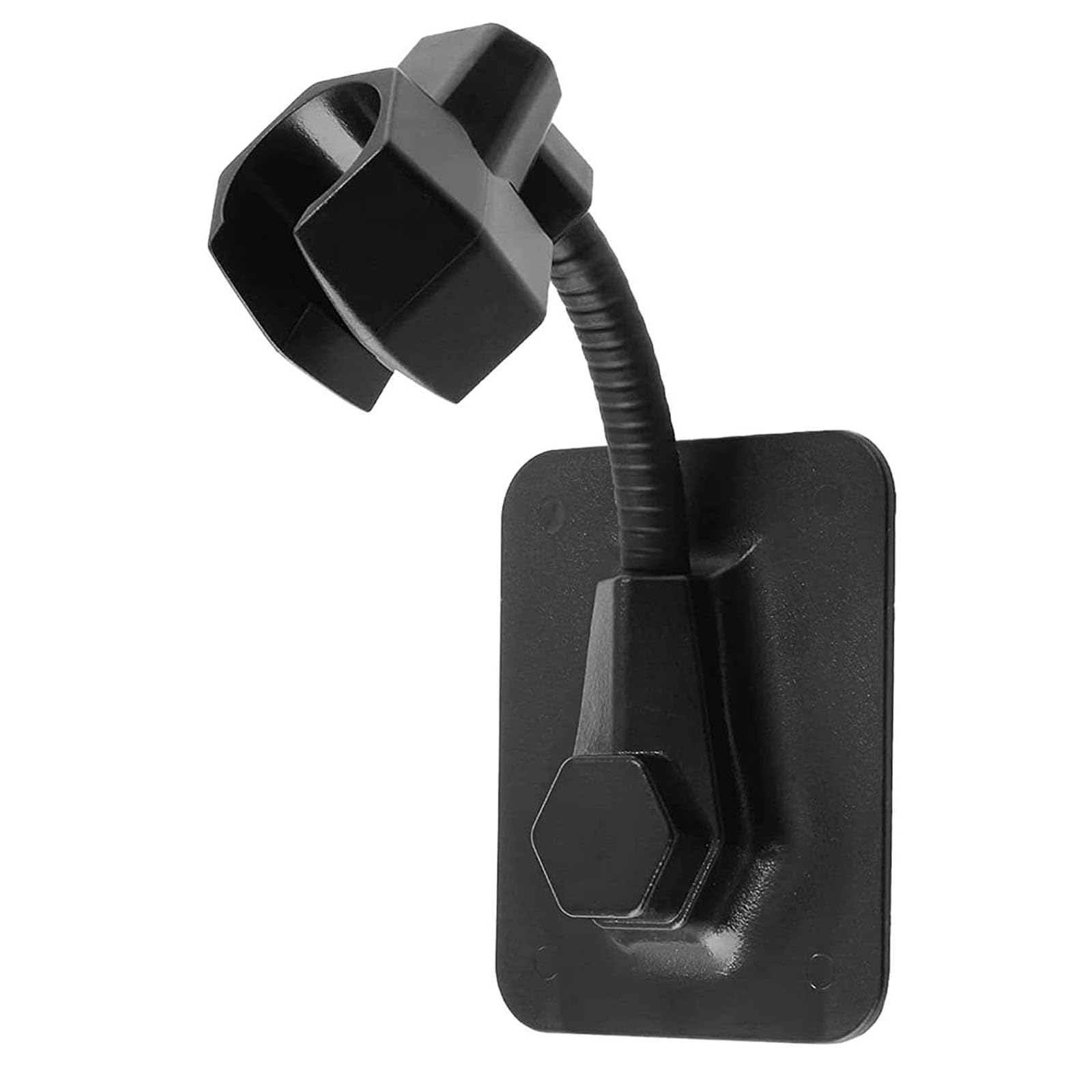 Staffa Supporto Doccia Regolabile 360º, Supporto Soffione No Punch, Senza Foratura, Nero