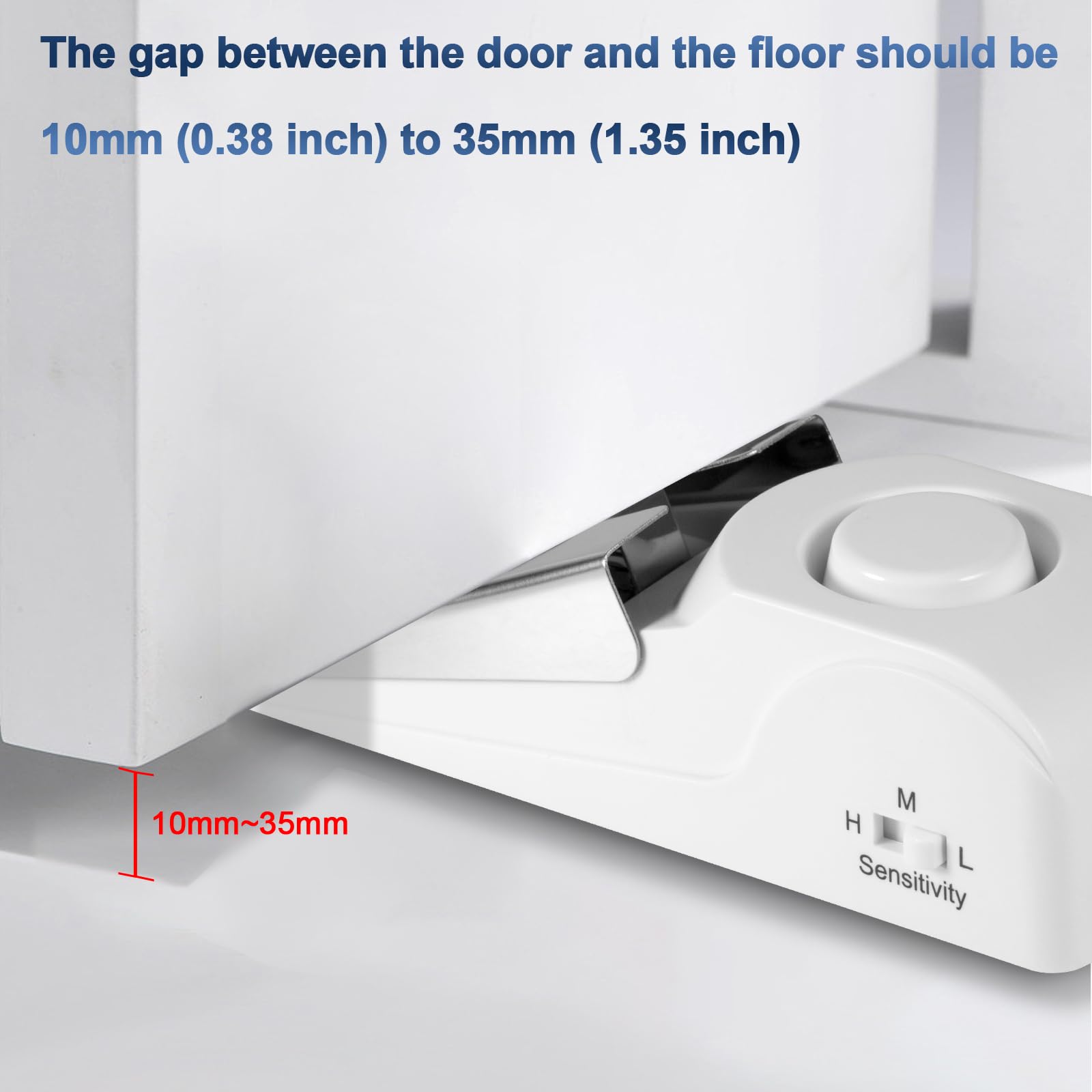 Fuers Door Stop Alarm, Door Wedge Stopper Alarm with high Cushion Rubber - Image 4