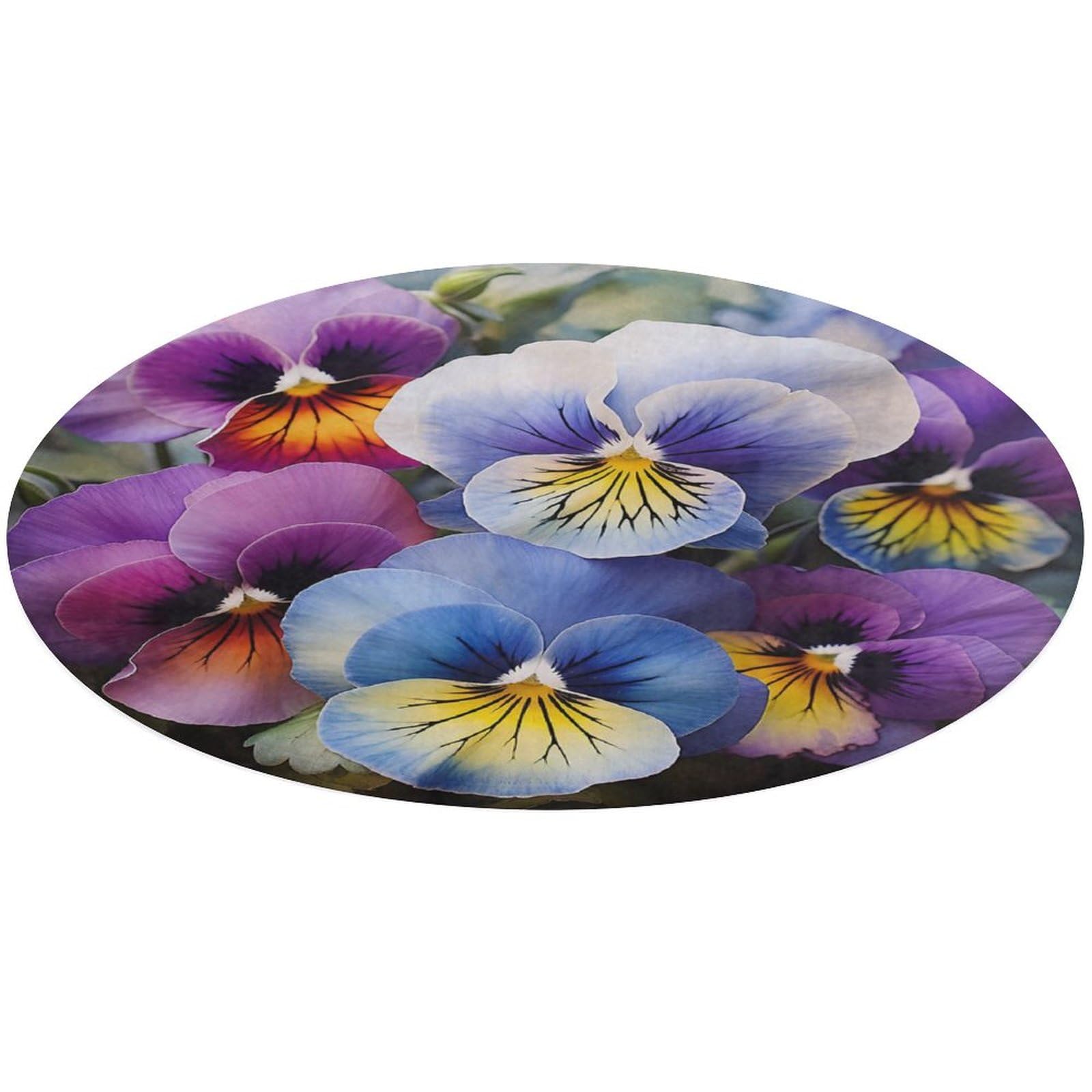 Tapis de bain antidérapant Pansy Perfection, grand tapis de douche et salon
