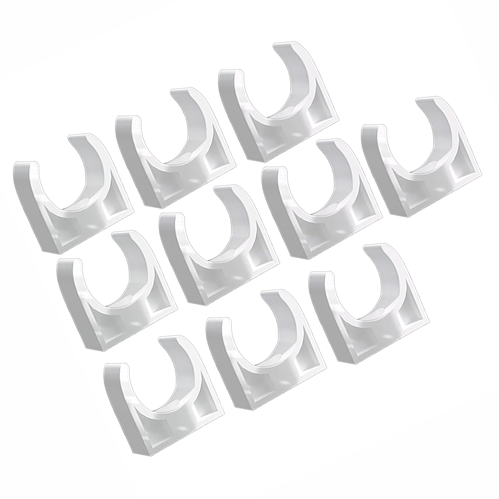 10Pcs Water Pipe Clamps Round Shaped Pipe Clamps Clip with Fixing Clip Water and Tubing Hoses Hangers Round Shaped Bracket
