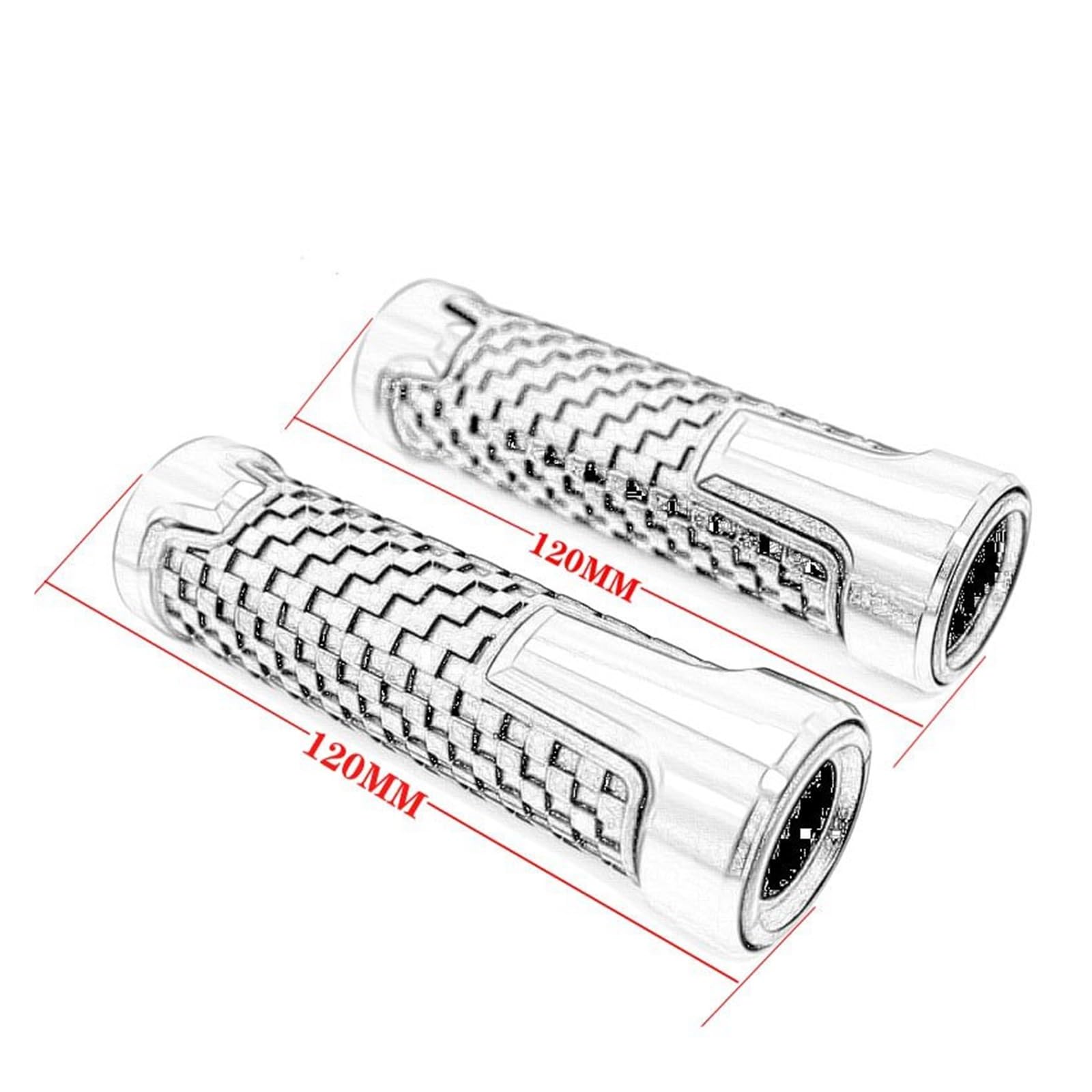 Poignées motos Pour KYMCO AK550 Pour AK 550 2017 2018 2019 2020 2021 2022 2023 7/8 "22mm CNC Poignées De Guidon De Moto Barre De Main Poignée Poignée Bouchon D'extrémité Poignées professionnelles ( Co