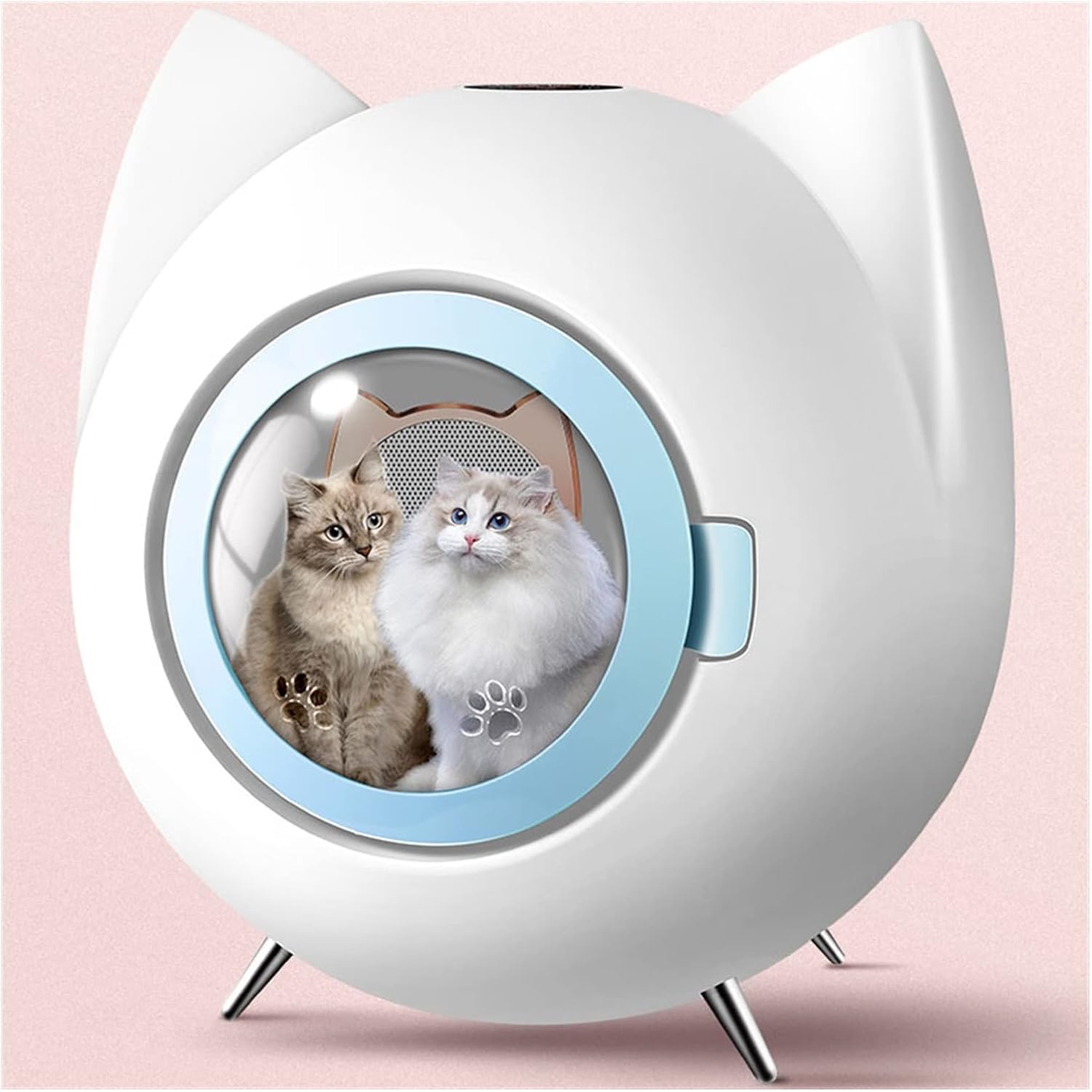 Cat Litter Pan Pet Drying Box Home Water Blowing Machine Cats Dogs Dryer Hair Dry Bath(Blue)