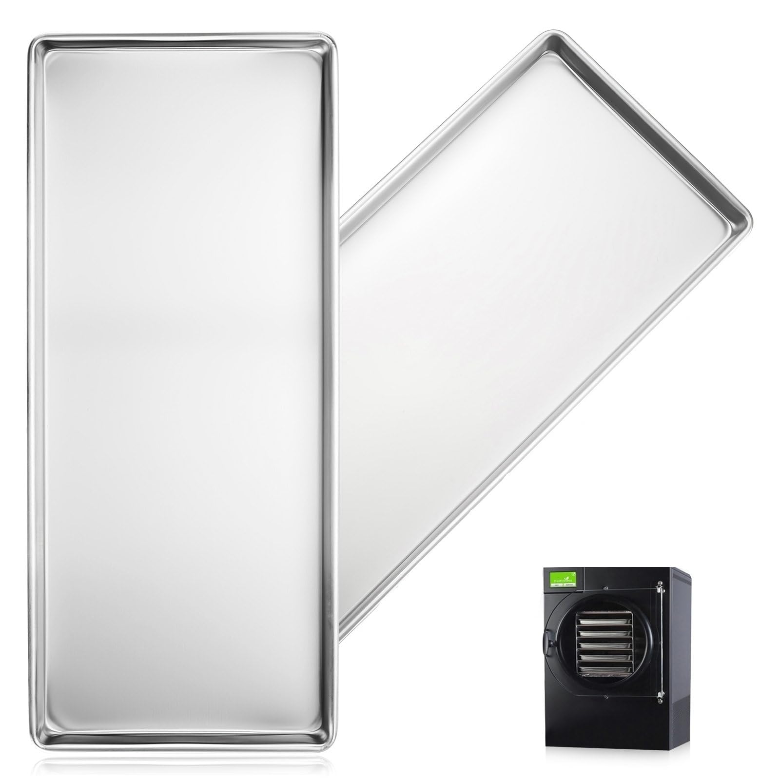 metal trays for harvest right freeze dryer medium, freeze dryer trays medium for harvest right home pro freeze dryer (medium-2pcs)
