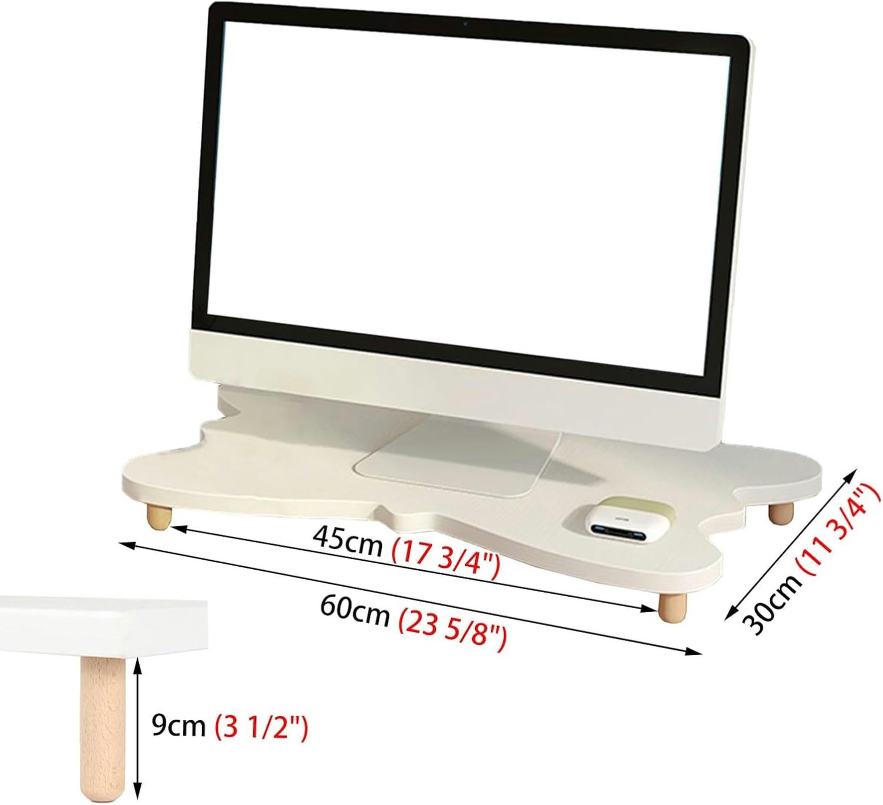 stojak na monitor, Stojak narożny na monitor, stojak(Round stick leg 9cm (3 1/2)
