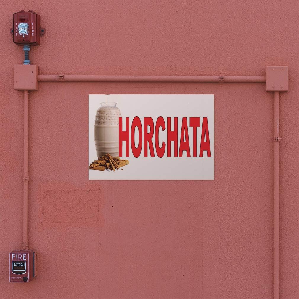 Decal Stickers Multiple Sizes Horchata Red Food Bar Restaurant Truck Industrial Vinyl Safety Sign Label Restaurant & Food 36x24Inches