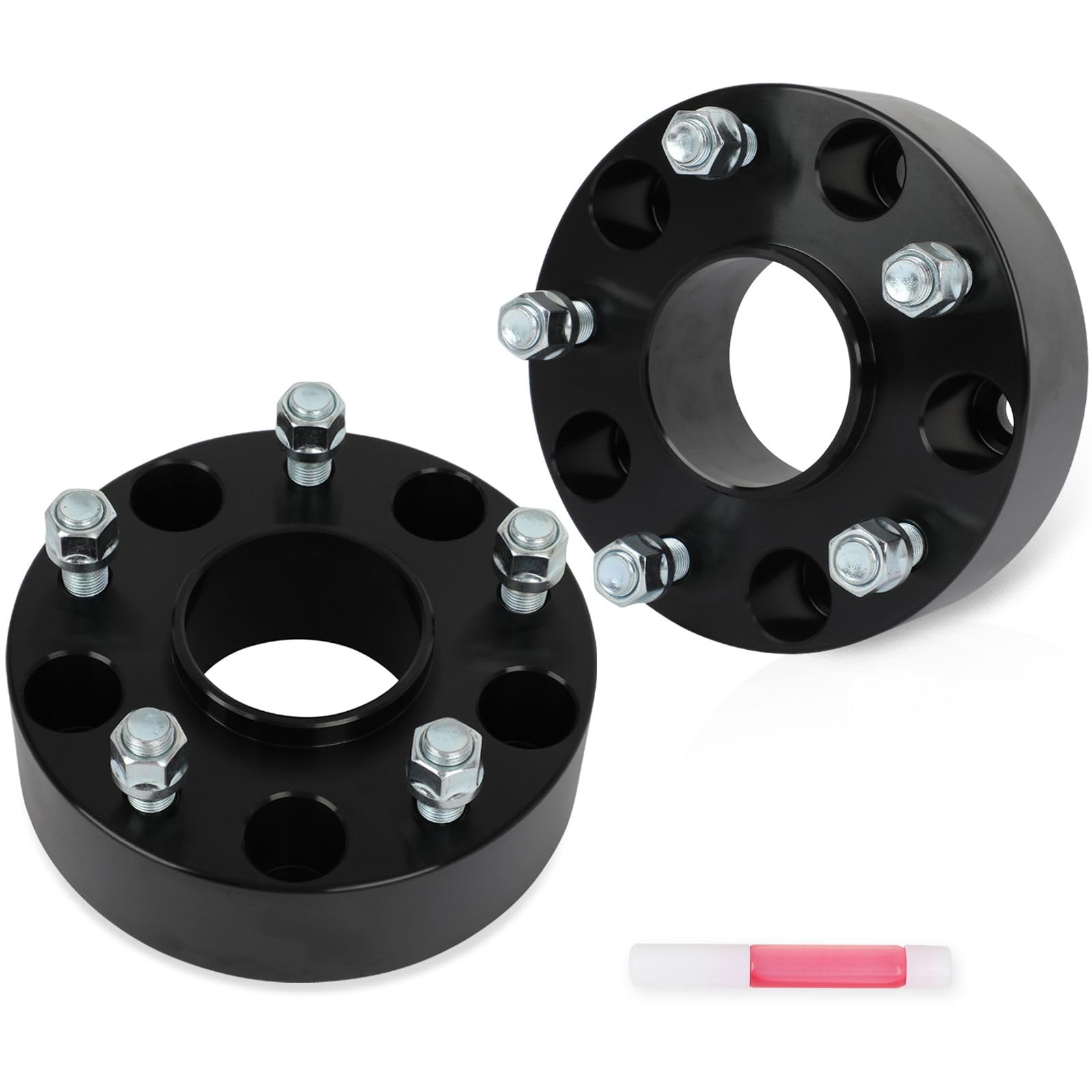 SCITOO 2Pcs 2 inch Wheel Spacers 5x5.5 with Studs 9/16" Bore 77.8mm