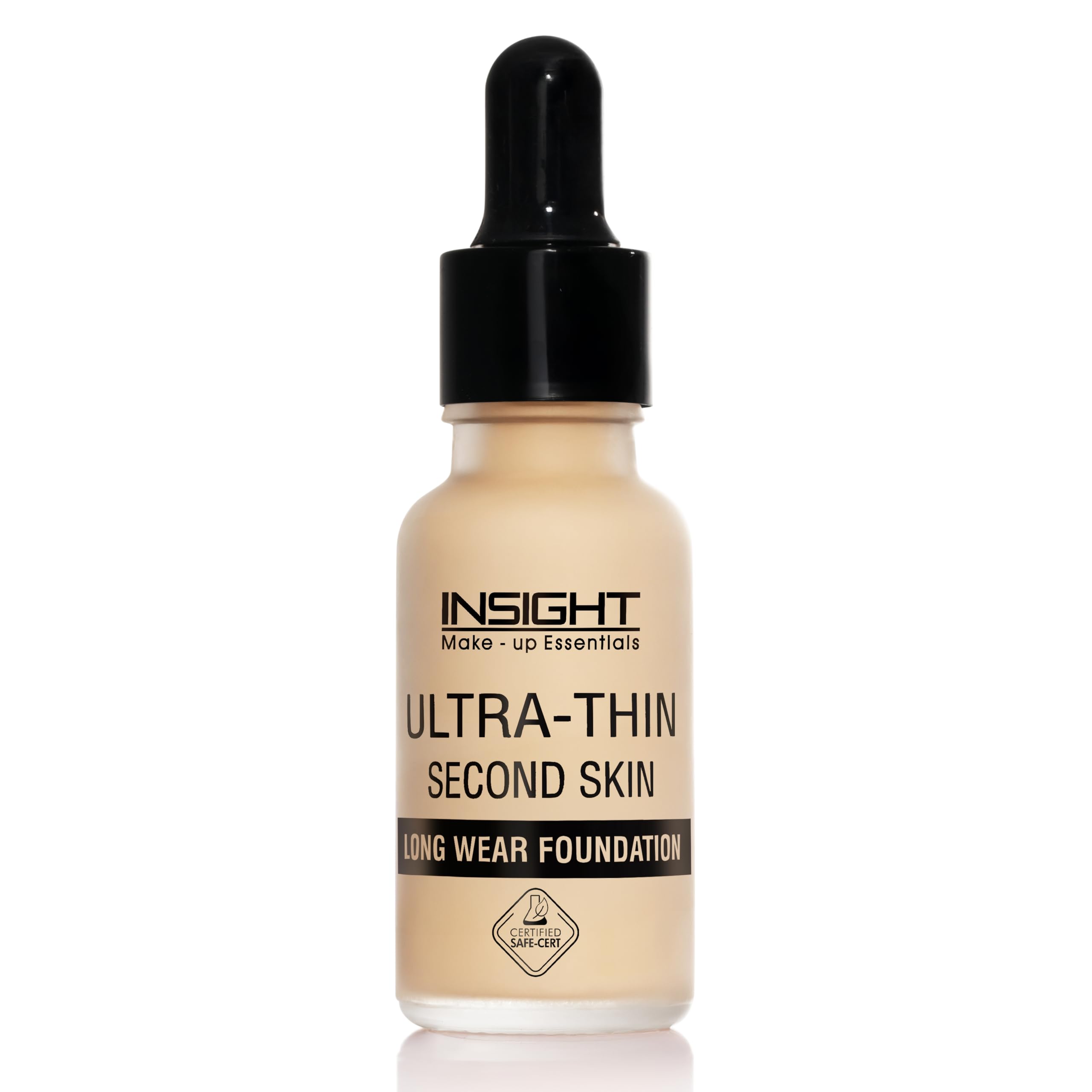 Ultra-Thin Second Skin Foundation 20ml | Long Wear Liquid Matte, Waterproof, Full Coverage, Oil-Free, SPF 15, Lightweight Base – Sun Beige