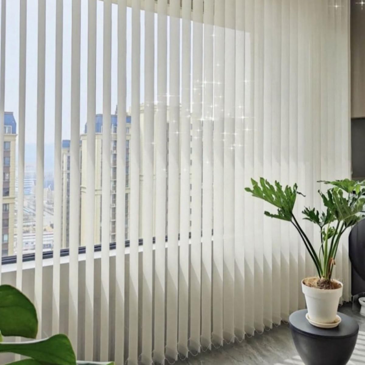 PVC Lamelles de Remplacement Blanc 10 Pièces pour Stores Verticaux