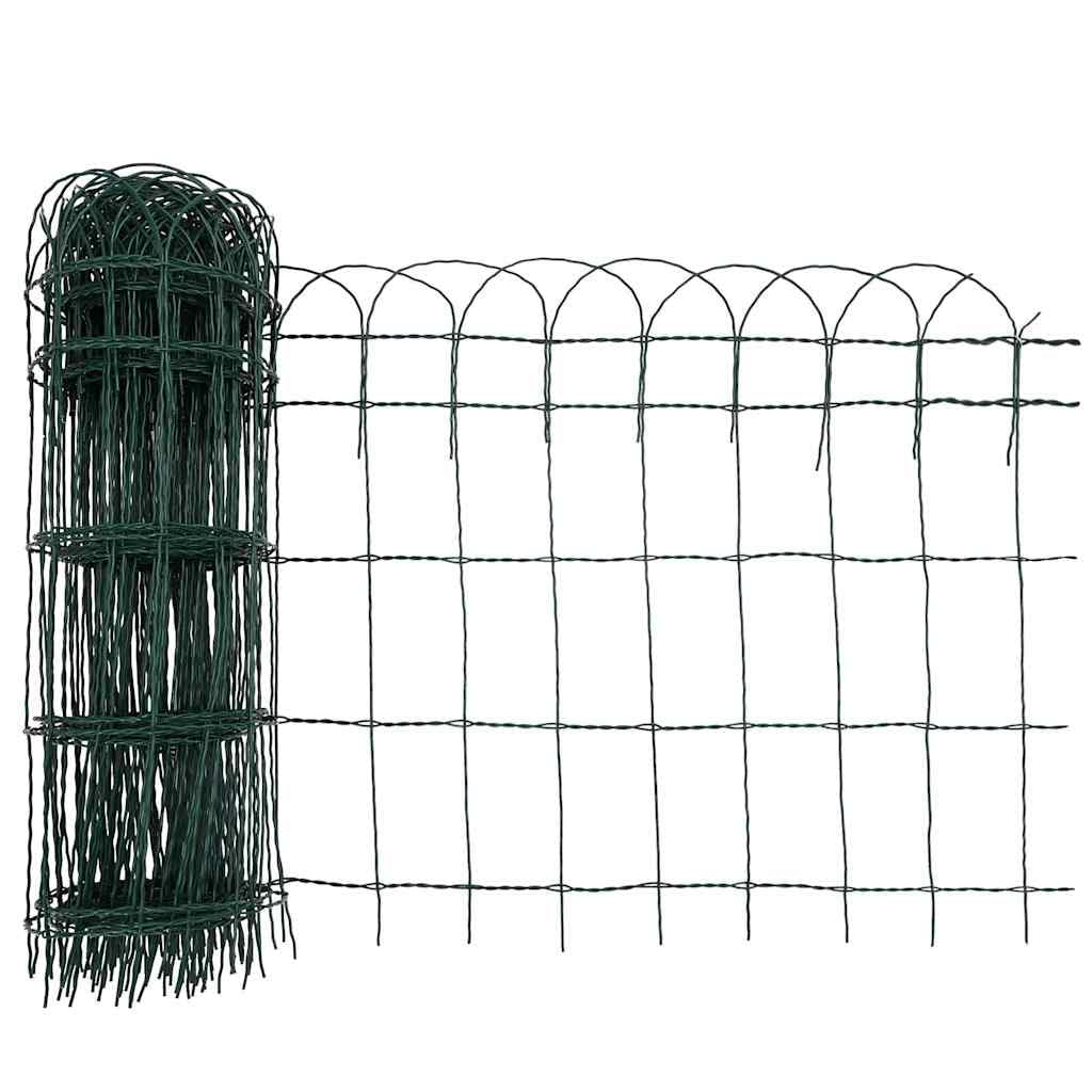 Beetzaun Metall 10x0,65m Beeteinfassung Grün