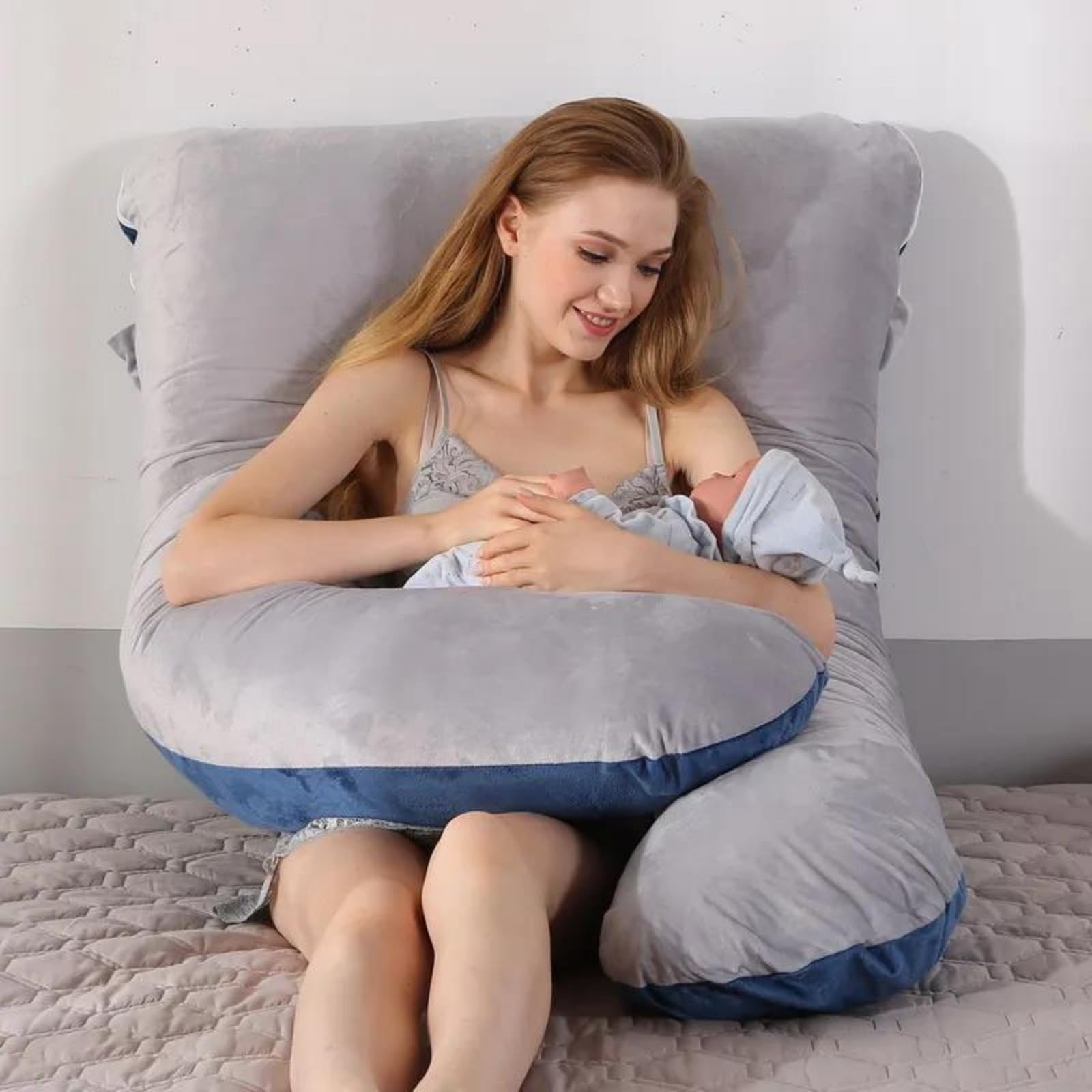 Cuscino Gravidanza A U, Cuscino Corpo per Dormire su Fianco