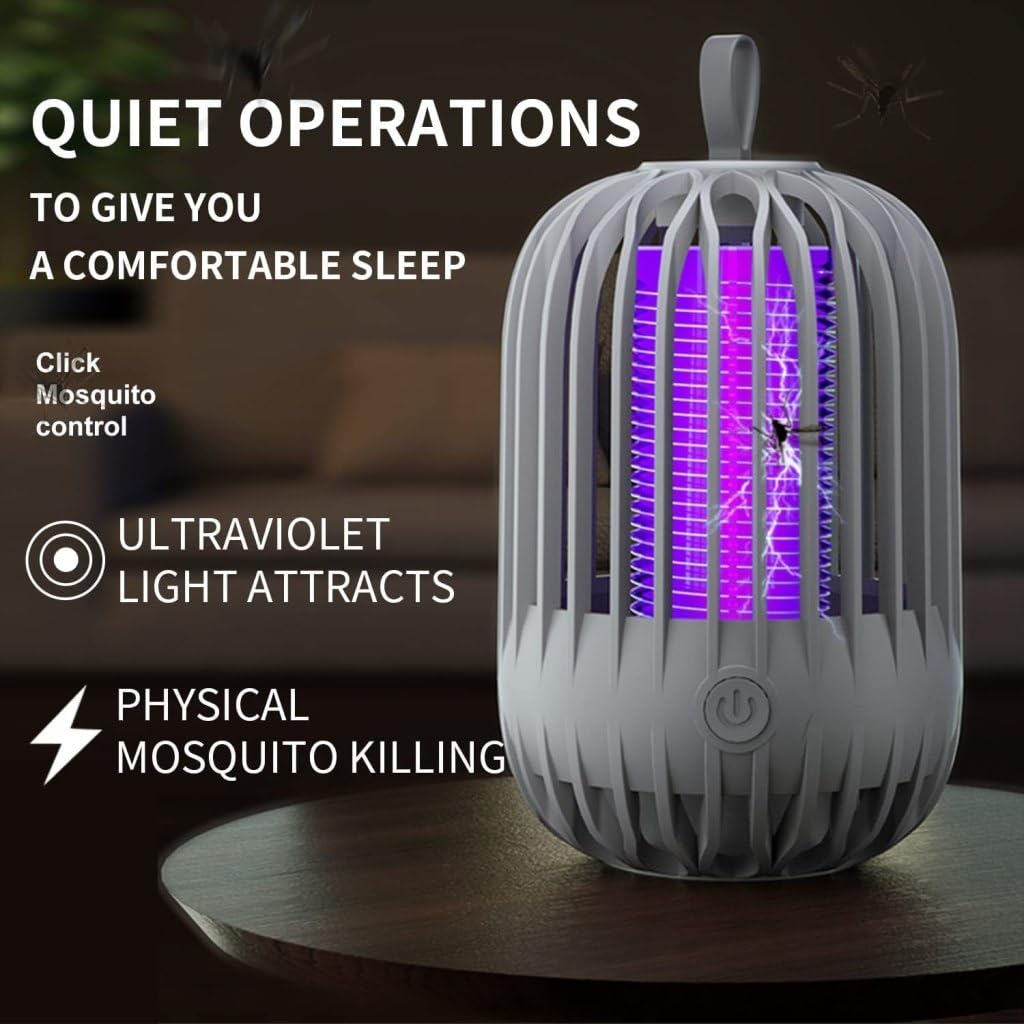 ONISHOMES International Eco Friendly Electronic LED Mosquito Killer Machine Theory Screen Protector Mosquito Killer lamp for House (Grey) 3