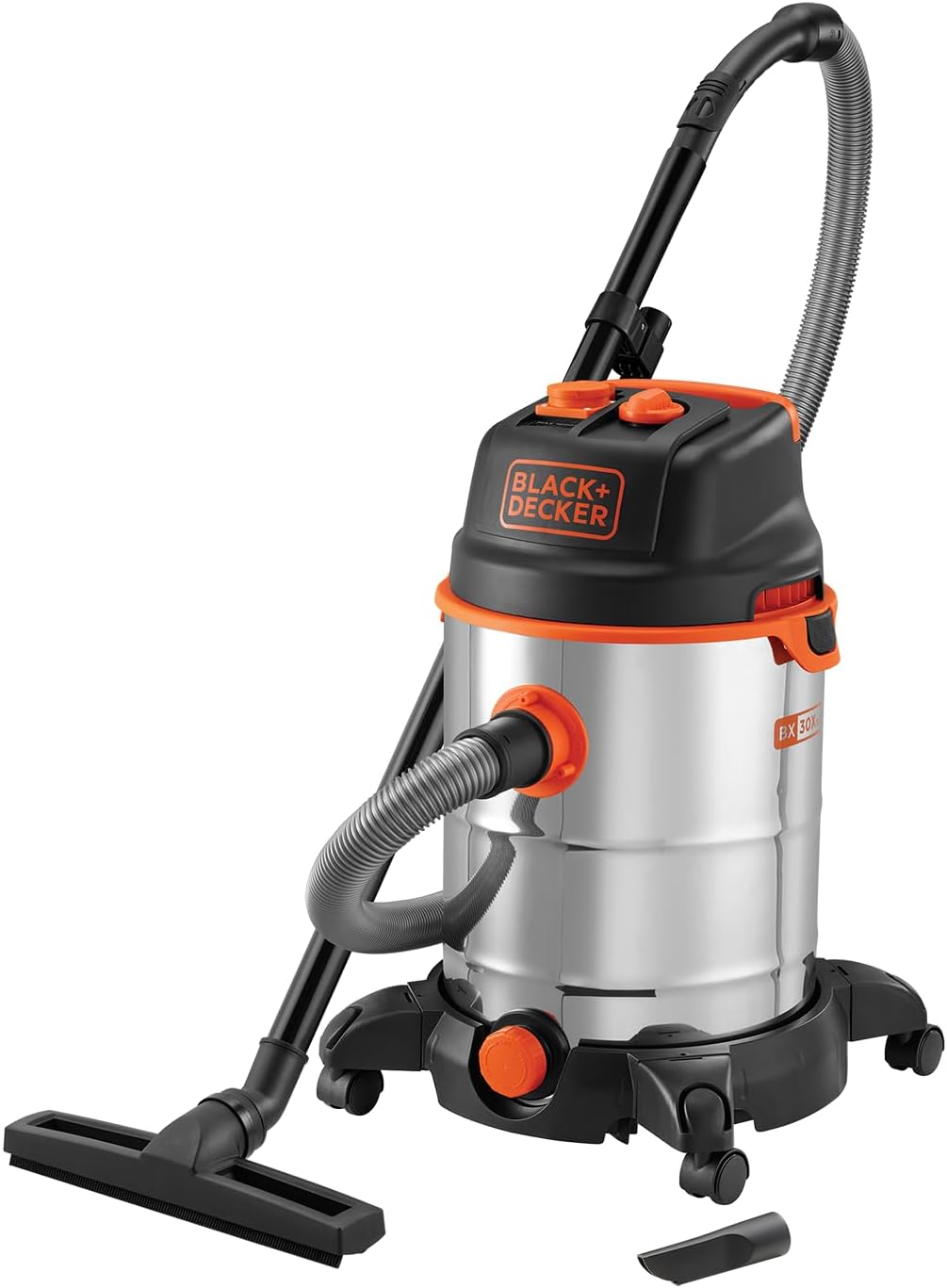 BLACK+DECKER Aspiratore Solidi e Liquidi BXVC30XTDE con Presa Elettroutensili (1600 W, 30 l) BLACK+DECKER Aspiratore Solidi e Liquidi BXVC30XTDE con Presa Elettroutensili (1600 W, 30 l)