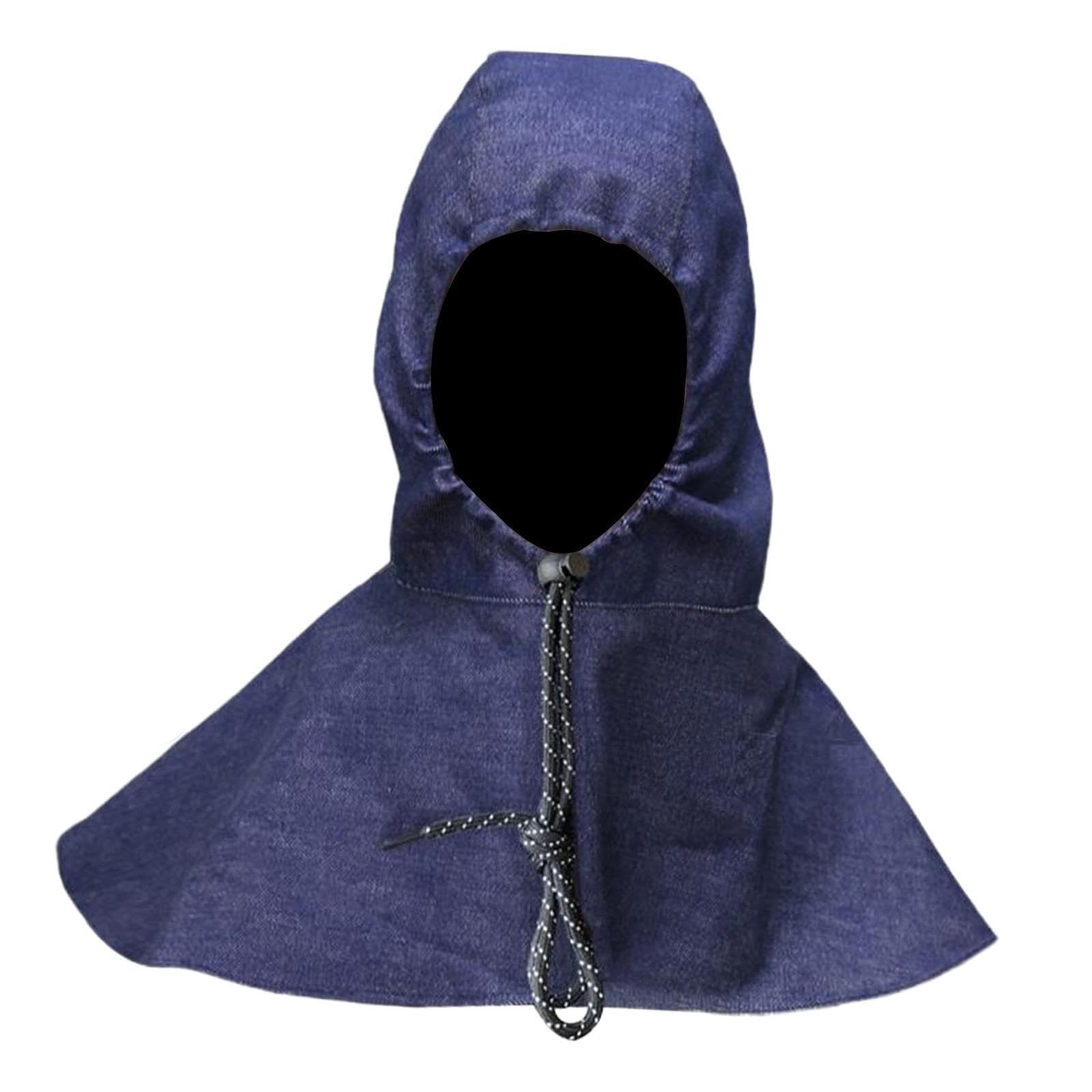 Yixannx Denim Fireproof Welding Helmet Cap Resists Sparks Fire And Heat To Skin Safe In Different Workplace Settings Soldering Equipmet Sweat Absorbent