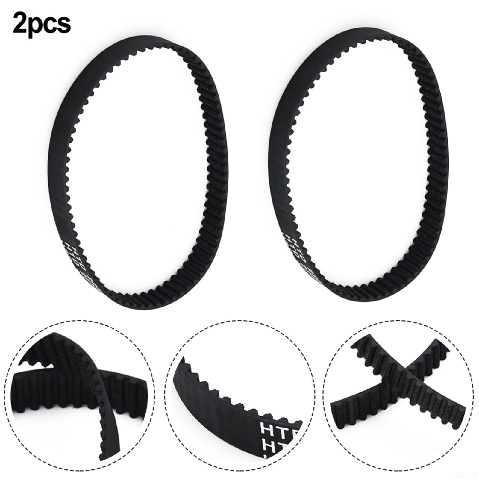 Cinghia dentata di ricambio, confezione da 2 pezzi, cinghia di trasmissione per pialla GHO 31-82 PHO 25-82 25-83 25-91 35-82