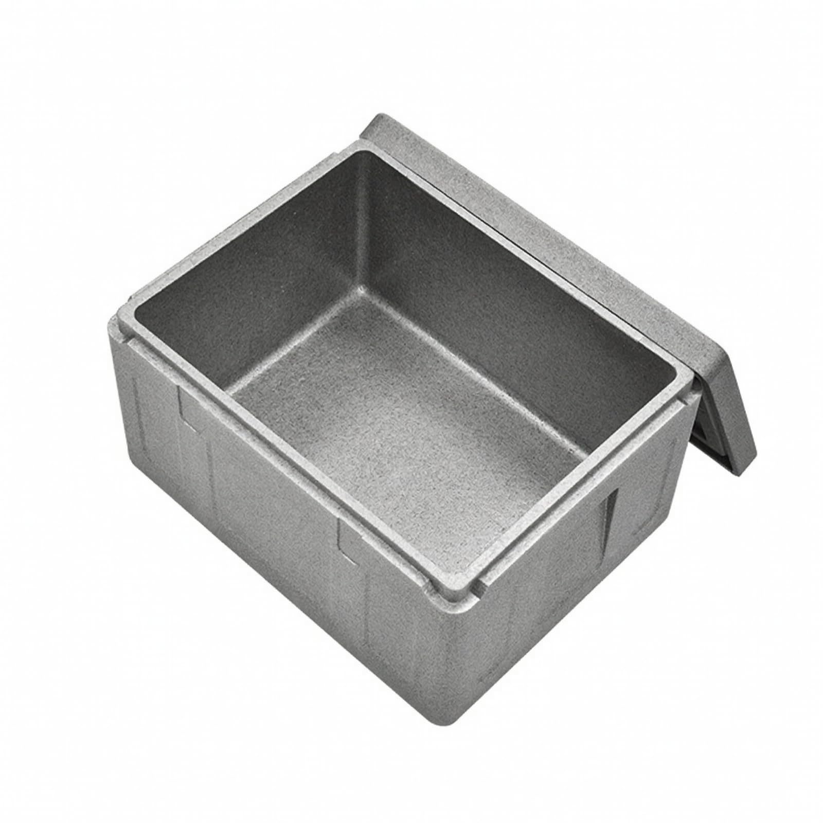 Stapelbar Kühlbox mit Griffen Wärmeisolierend, expandiertes Polypropylen-Isolierbox, lebensmittelecht, Isolierbox mit Deckel, für Catering, Schulkantinen
