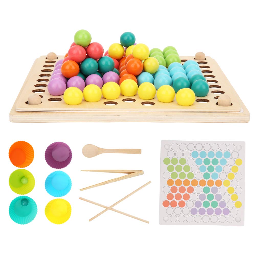 Jeu de Perles à Clip, Tri Interactif de Couleurs, Cadeaux d'Anniversaire, Enseignement aux Enfants