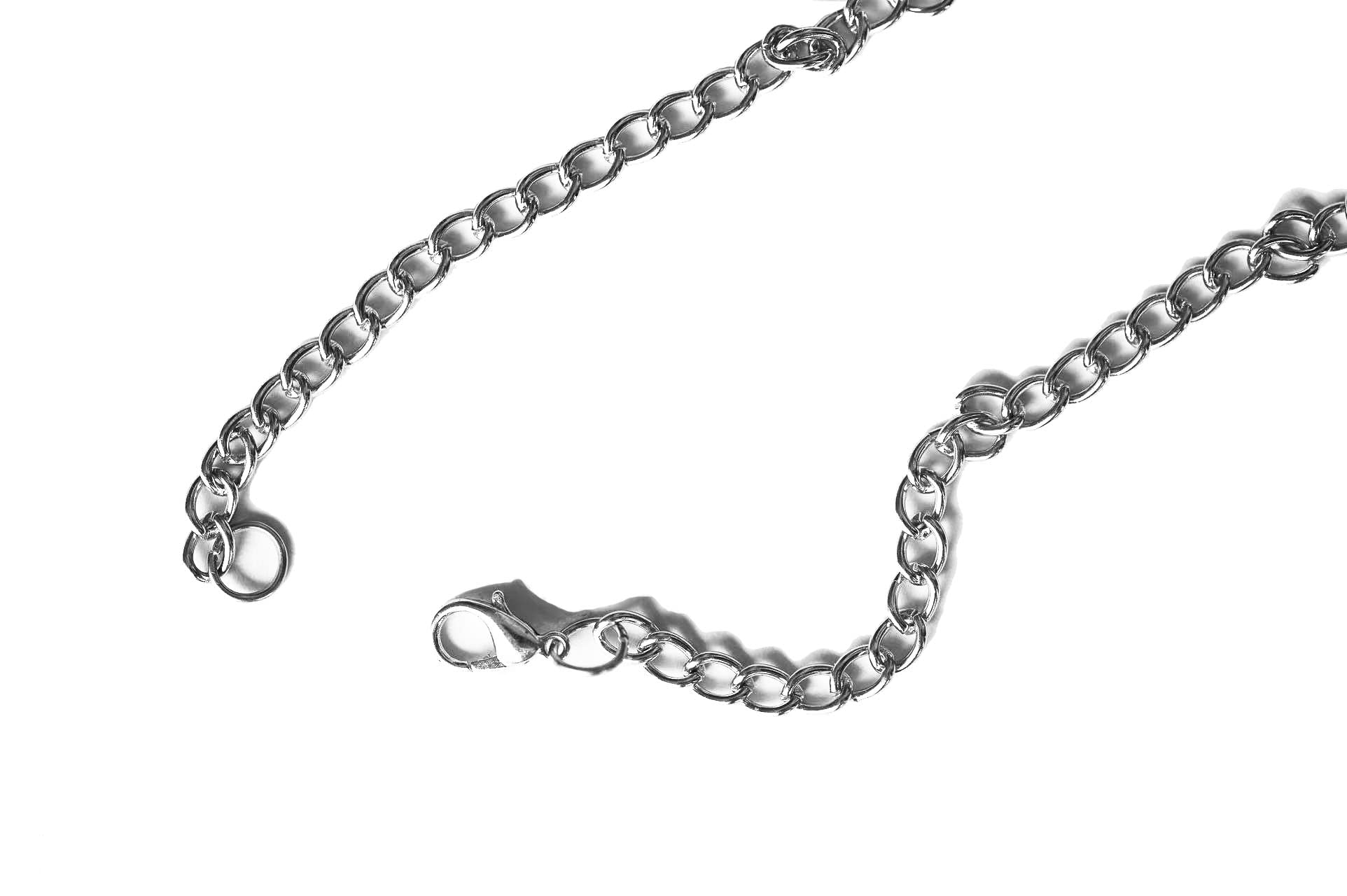 1PSC Decanter Tag - Splendido argento - Etichetta decanter per cognac con catena regolabile - Etichetta per liquori - 6 x 4 cm