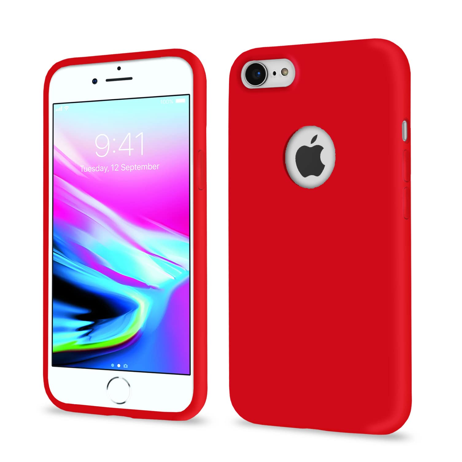 Pikkme Back Cover | Full Camera Protection | Raised Edges | Super Soft Silicone | Bumper Case for iPhone 7/8 (Red) (B0C3RQGQ1H) Amazon Price History, Amazon Price Tracker