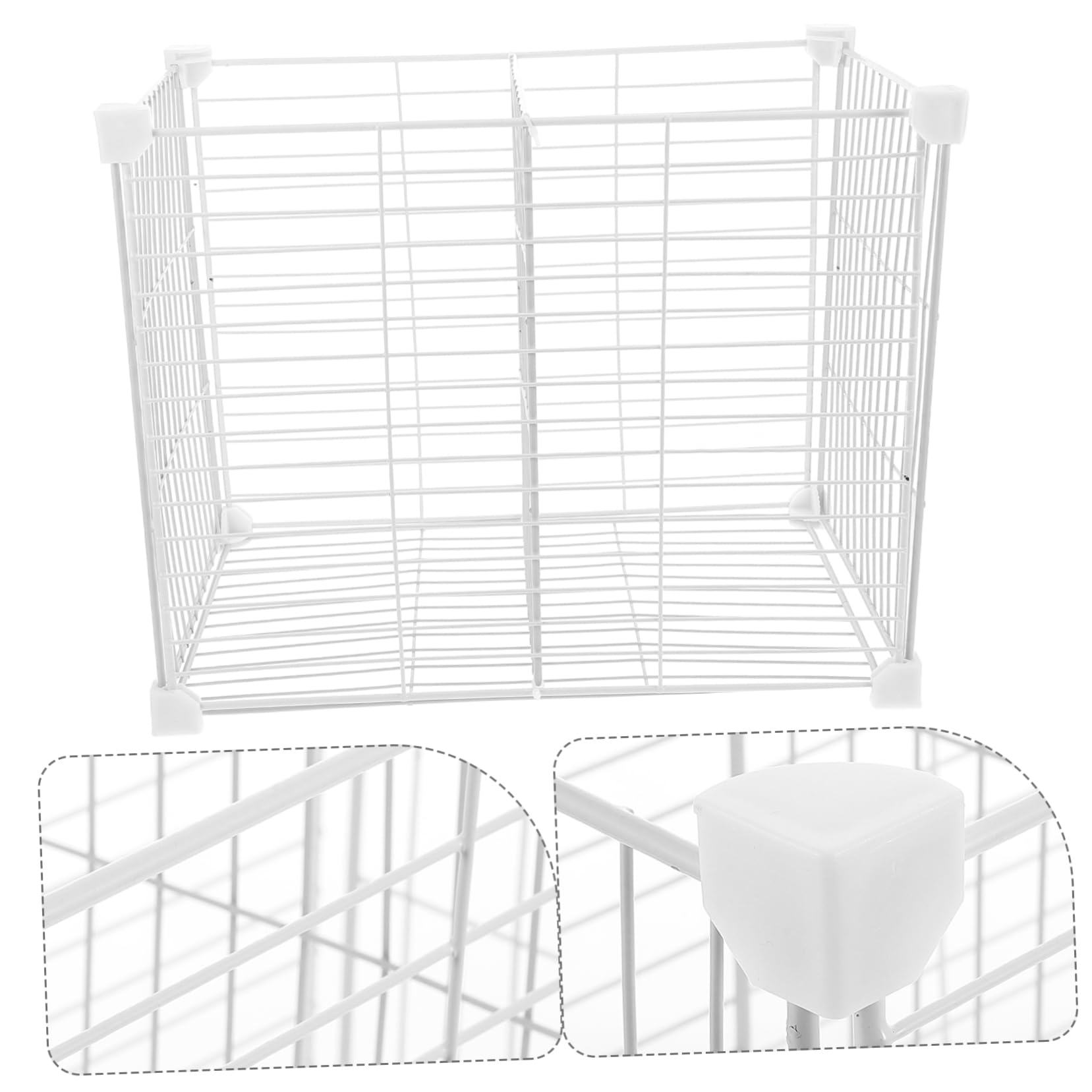 Organizzatore And Cestino Inferiore Divisori Regolabili in Ferro Bianco for Conservare Verdure e Frutta per Congelatore in Cucina o Freezer