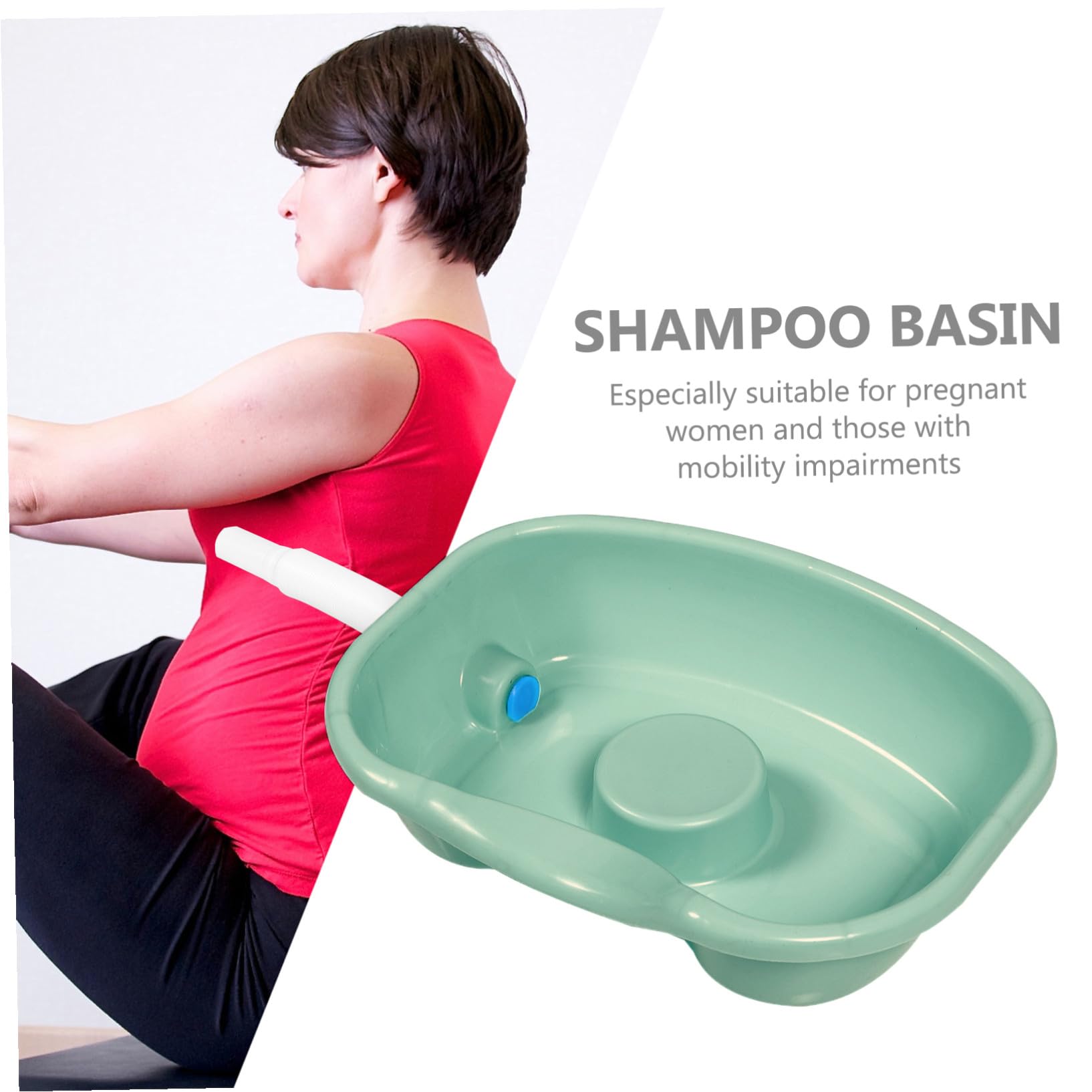 Lavacabezas Portátil de Plástico para Lavado de Cabello en Cama
