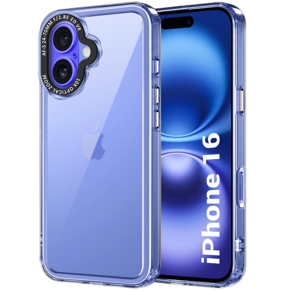 TheGiftKart Hybrid Shockproof Back Cover Case for iPhone 16 | Stylish Camera Border | Electroplated Buttons | Crystal Clear Hard Back Cover Case for iPhone 16 (TPU & PC, Transparent Bumper) (B0DF5SGS5B) Amazon Price History, Amazon Price Tracker