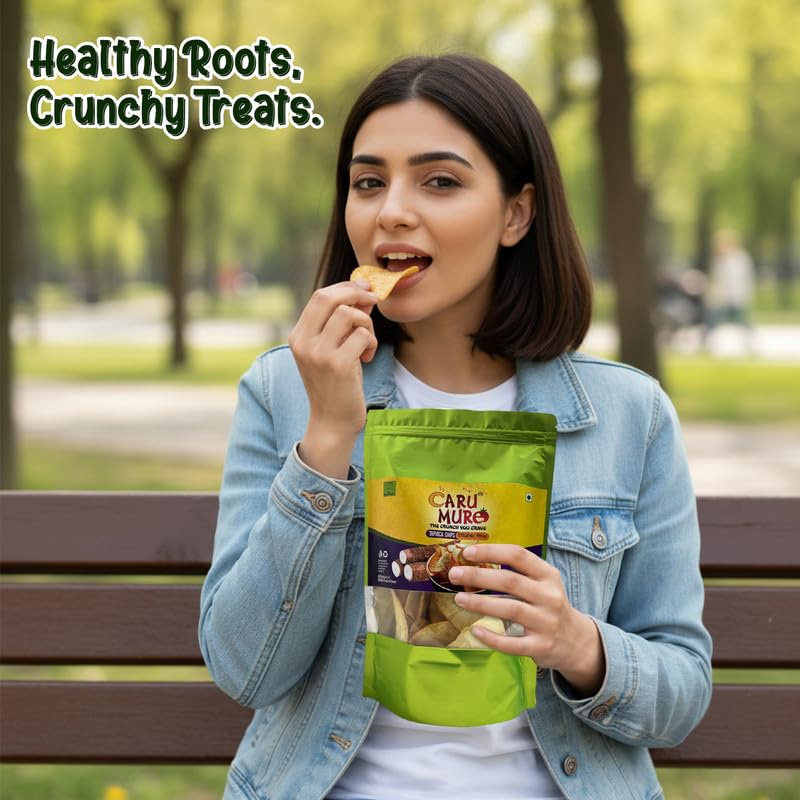 RASA FRESH N BEST ; PACKED FRESH AND BEST Tapioca Chips | Kerala Style Cassava, Kappa Chips | Traditional South Indian Snack | Crunchy, No Palm Oil, Zero Trans Fat 400g (Pack of 2, 200g Each) - Image 5 thumbnail