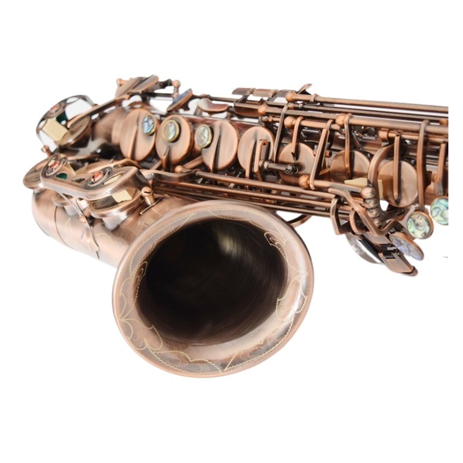 Strumento Sassofono Contralto In Bronzo Rosso Per Principianti Adulti Mi Bemolle Sassofono